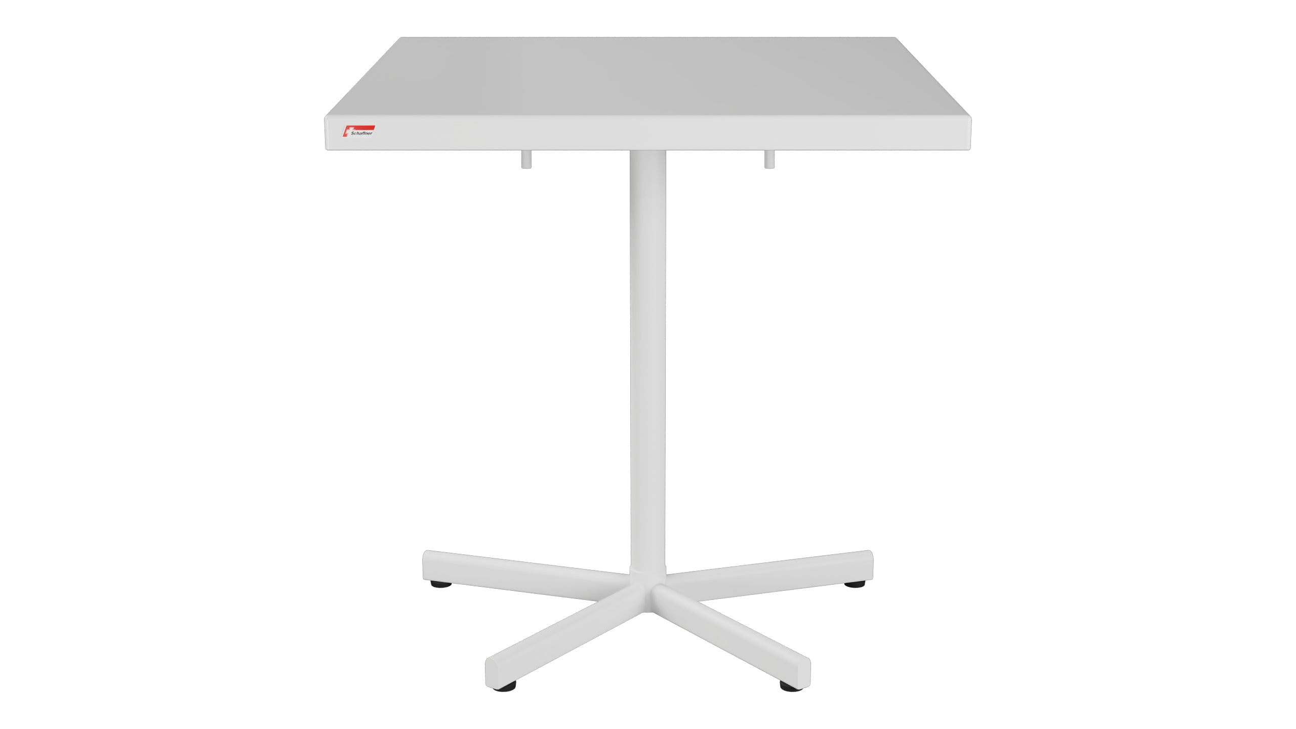 Bodensee Glasfaser-Gartentisch 70x70 klappbar in Weiss präsentiert im Onlineshop von KAQTU Design AG. Gartentisch ist von Schaffner