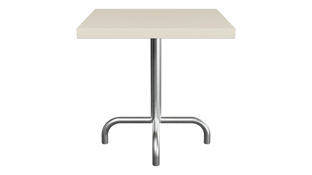 Säntis Metall-Beistelltisch Outdoor 50x50 / 50 in Pastellsand präsentiert im Onlineshop von KAQTU Design AG. Beistelltisch Outdoor ist von Schaffner