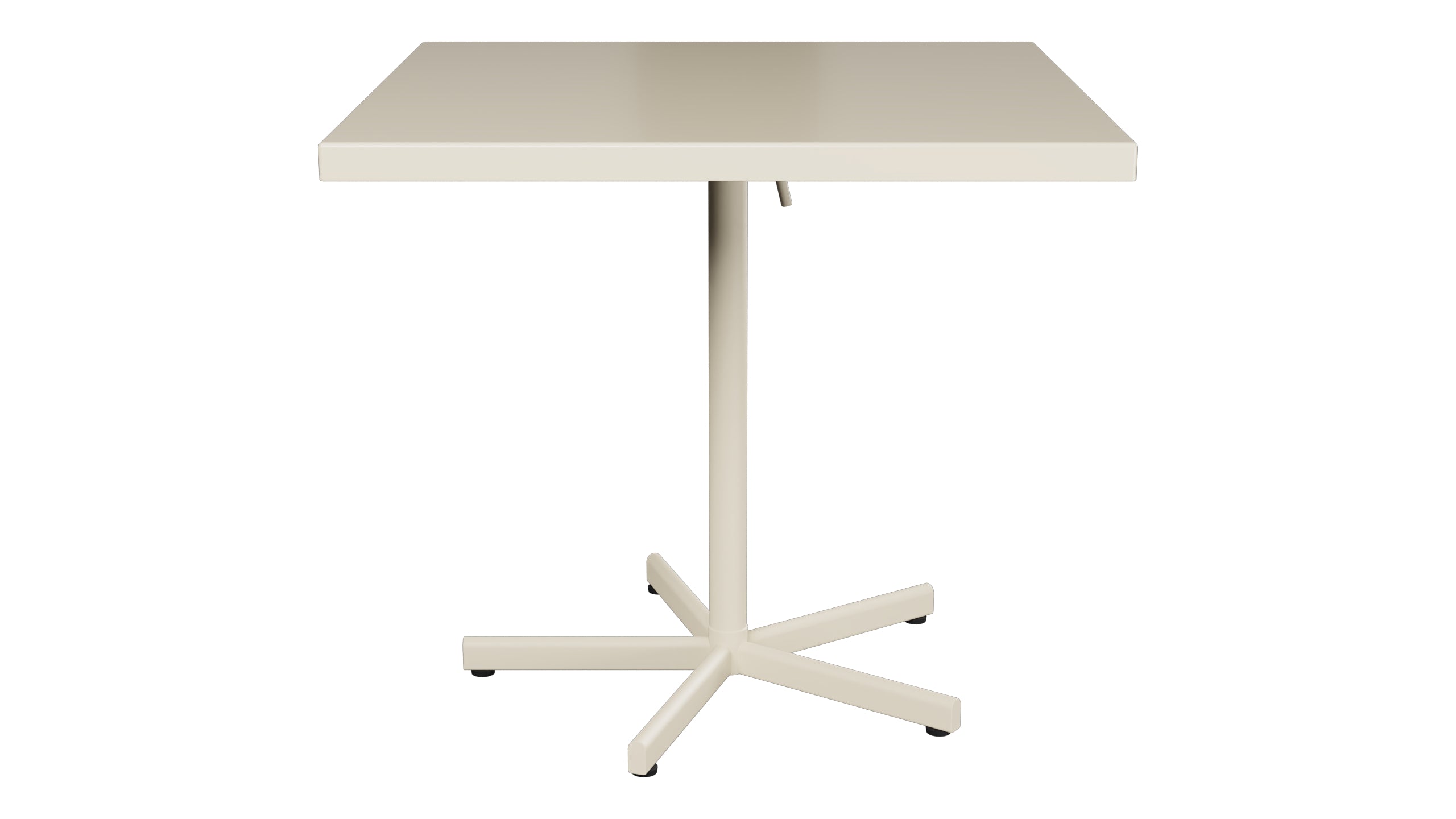 Bodensee Glasfaser-Gartentisch 80x80 klappbar in Pastellsand präsentiert im Onlineshop von KAQTU Design AG. Gartentisch ist von Schaffner