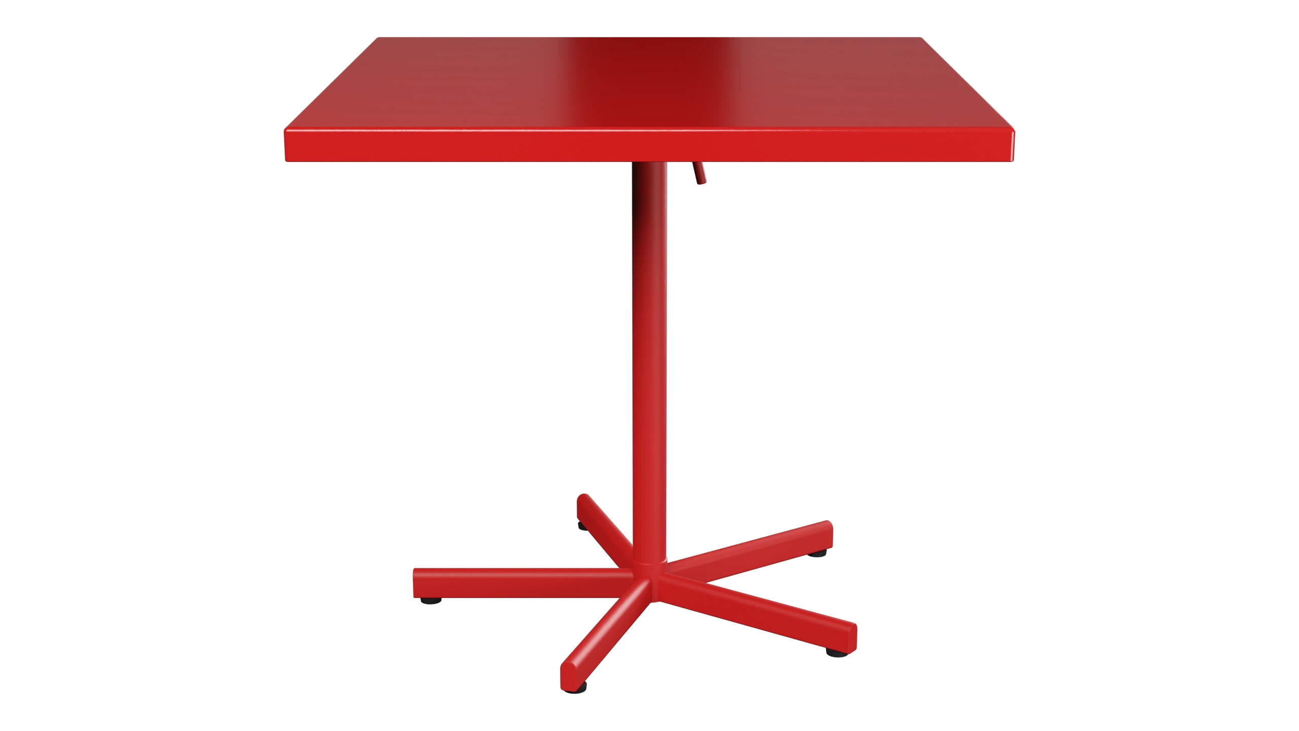 Bodensee Glasfaser-Gartentisch 80x80 klappbar in Rot präsentiert im Onlineshop von KAQTU Design AG. Gartentisch ist von Schaffner