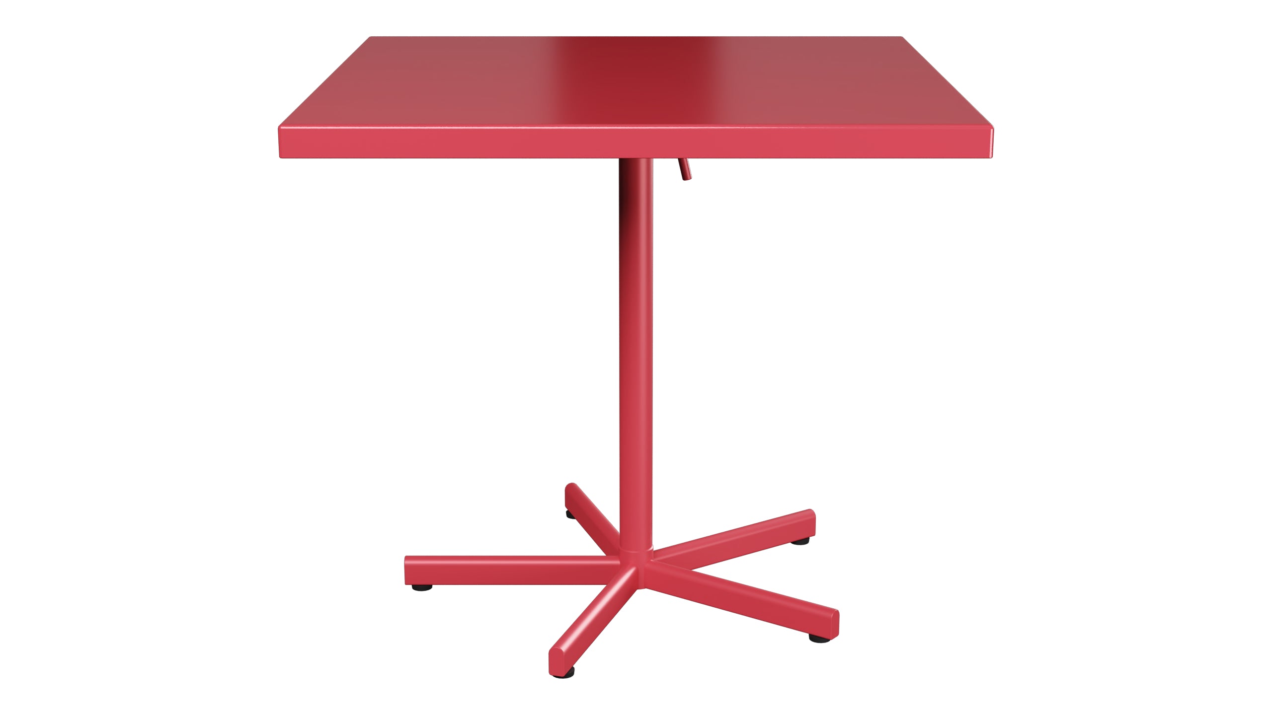 Bodensee Glasfaser-Gartentisch 80x80 klappbar in Ahornrot präsentiert im Onlineshop von KAQTU Design AG. Gartentisch ist von Schaffner