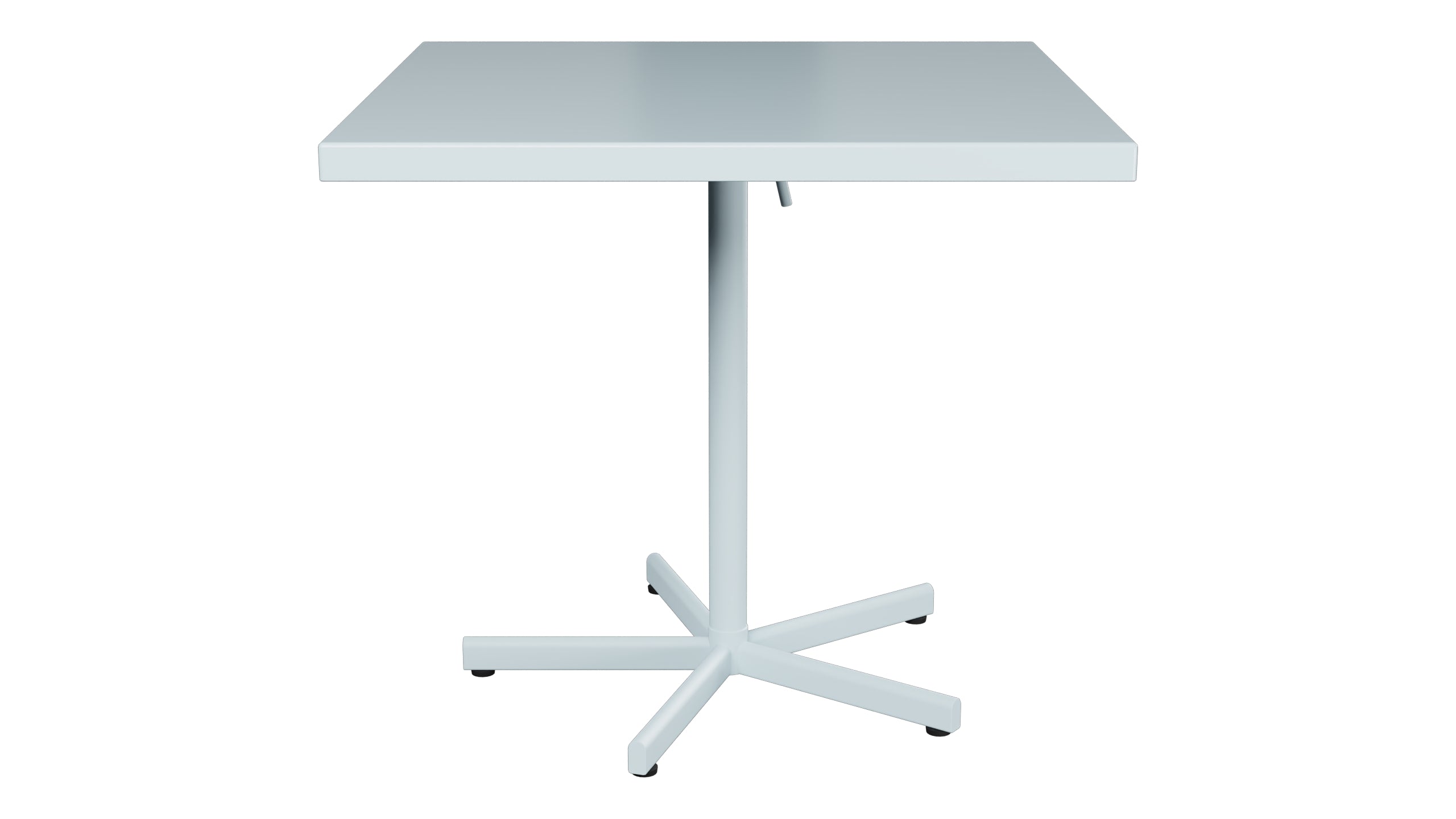 Bodensee Glasfaser-Gartentisch 80x80 klappbar in Pastellblau präsentiert im Onlineshop von KAQTU Design AG. Gartentisch ist von Schaffner