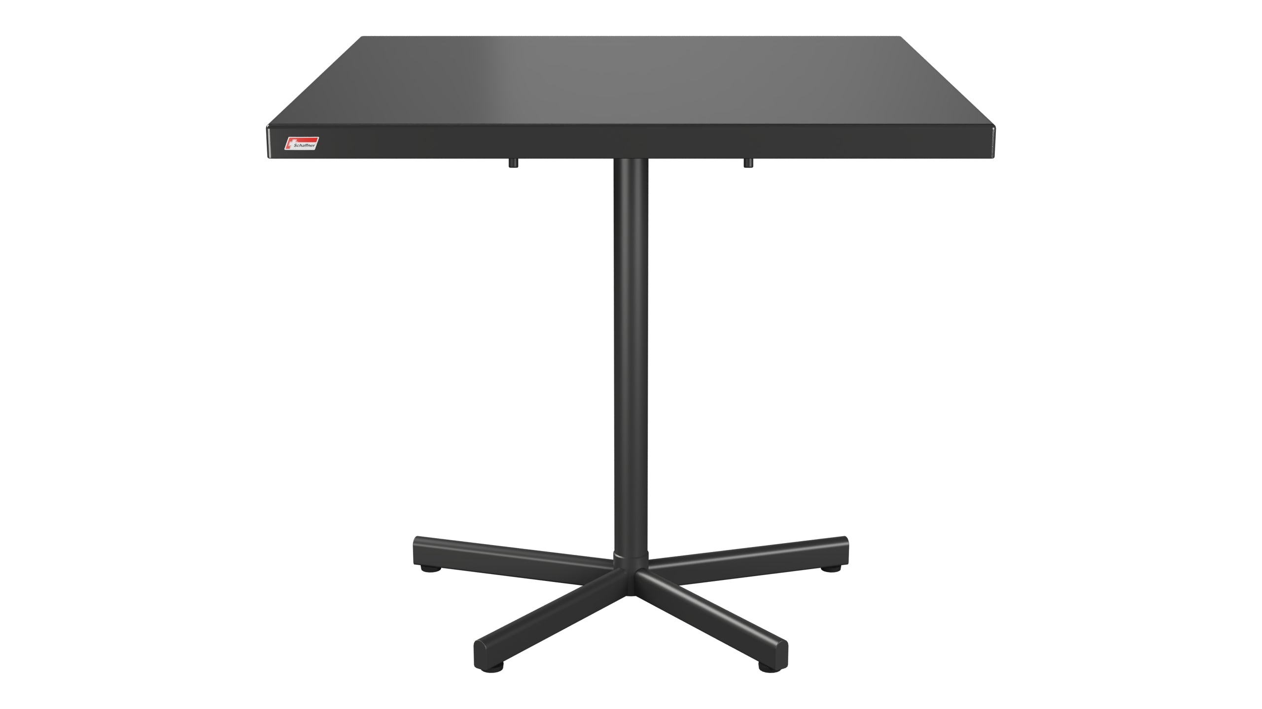 Bodensee Glasfaser-Gartentisch 80x80 klappbar in Anthrazit präsentiert im Onlineshop von KAQTU Design AG. Gartentisch ist von Schaffner