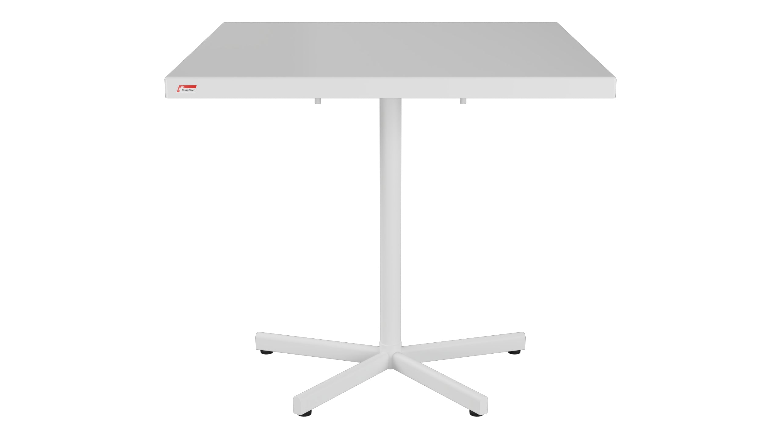 Bodensee Glasfaser-Gartentisch 80x80 klappbar in Weiss präsentiert im Onlineshop von KAQTU Design AG. Gartentisch ist von Schaffner