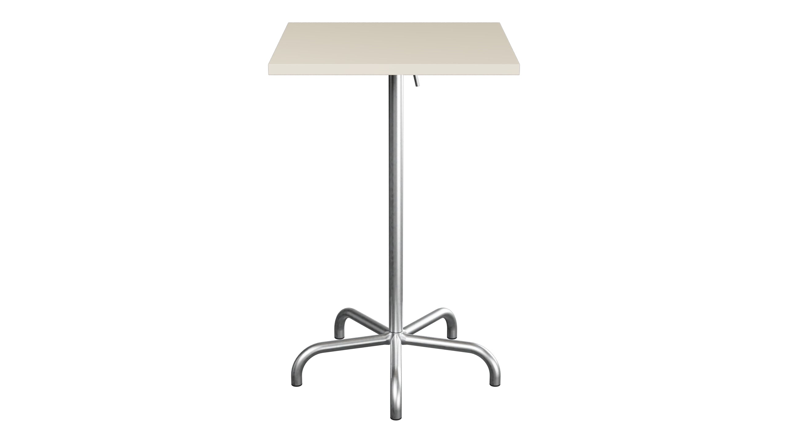 Säntis Metall-Stehtisch Outdoor 70x70 / 110 klappbar in Pastellsand präsentiert im Onlineshop von KAQTU Design AG. Hochtisch Outdoor ist von Schaffner