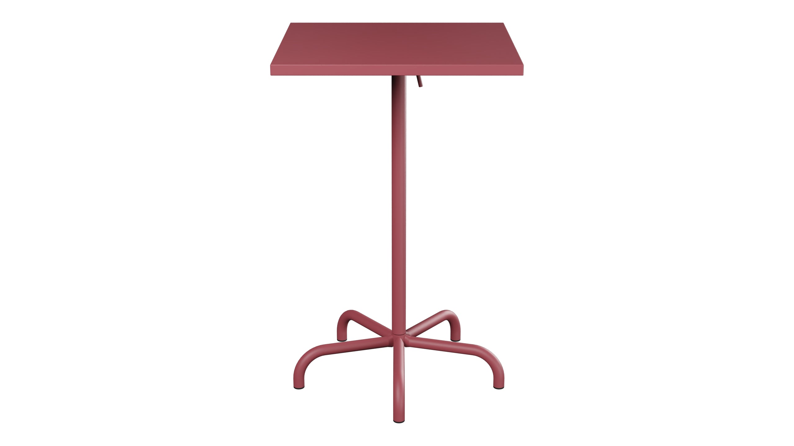 Säntis Metall-Stehtisch Outdoor 70x70 / 110 klappbar in Bordeaux präsentiert im Onlineshop von KAQTU Design AG. Hochtisch Outdoor ist von Schaffner