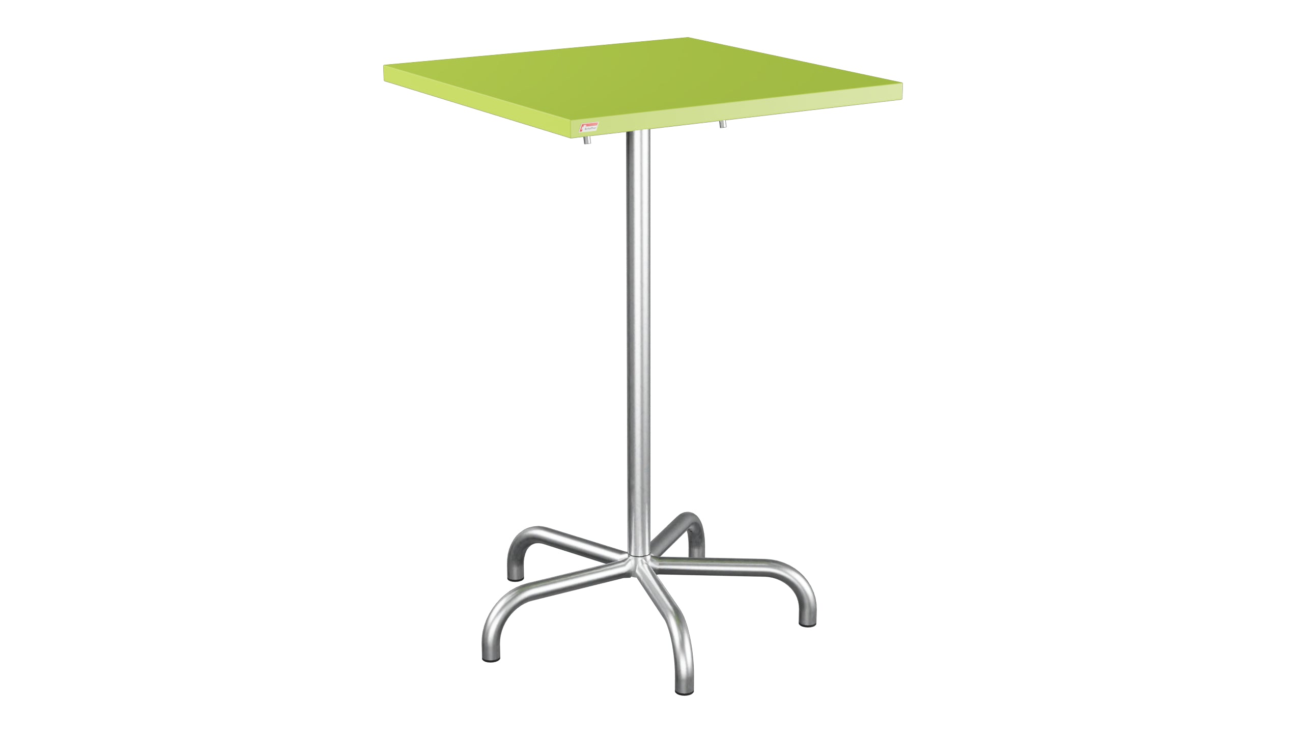 Säntis Metall-Stehtisch Outdoor 70x70 / 110 klappbar in Hellgrün präsentiert im Onlineshop von KAQTU Design AG. Hochtisch Outdoor ist von Schaffner