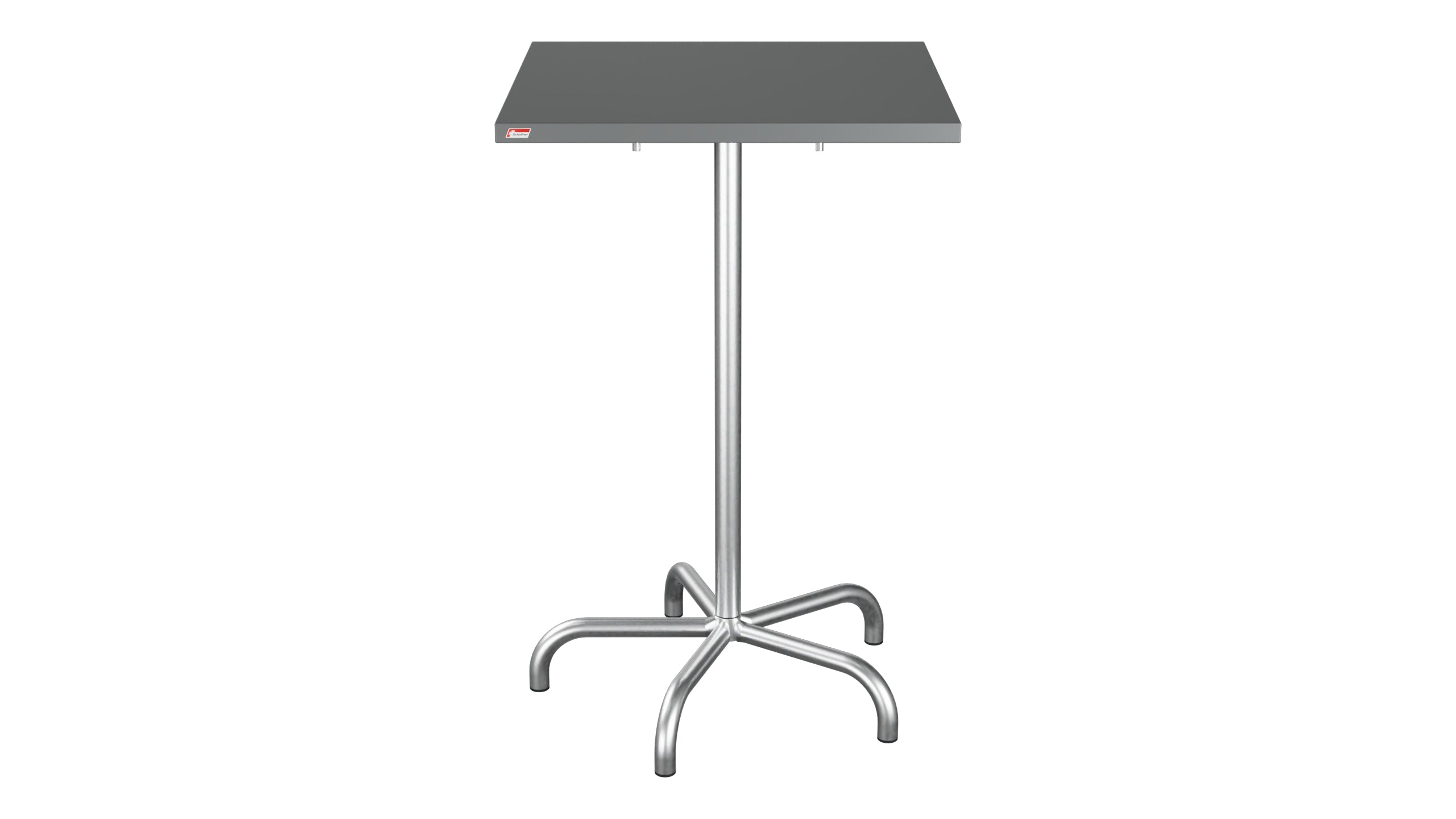 Säntis Metall-Stehtisch Outdoor 70x70 / 110 klappbar in Graphit präsentiert im Onlineshop von KAQTU Design AG. Hochtisch Outdoor ist von Schaffner