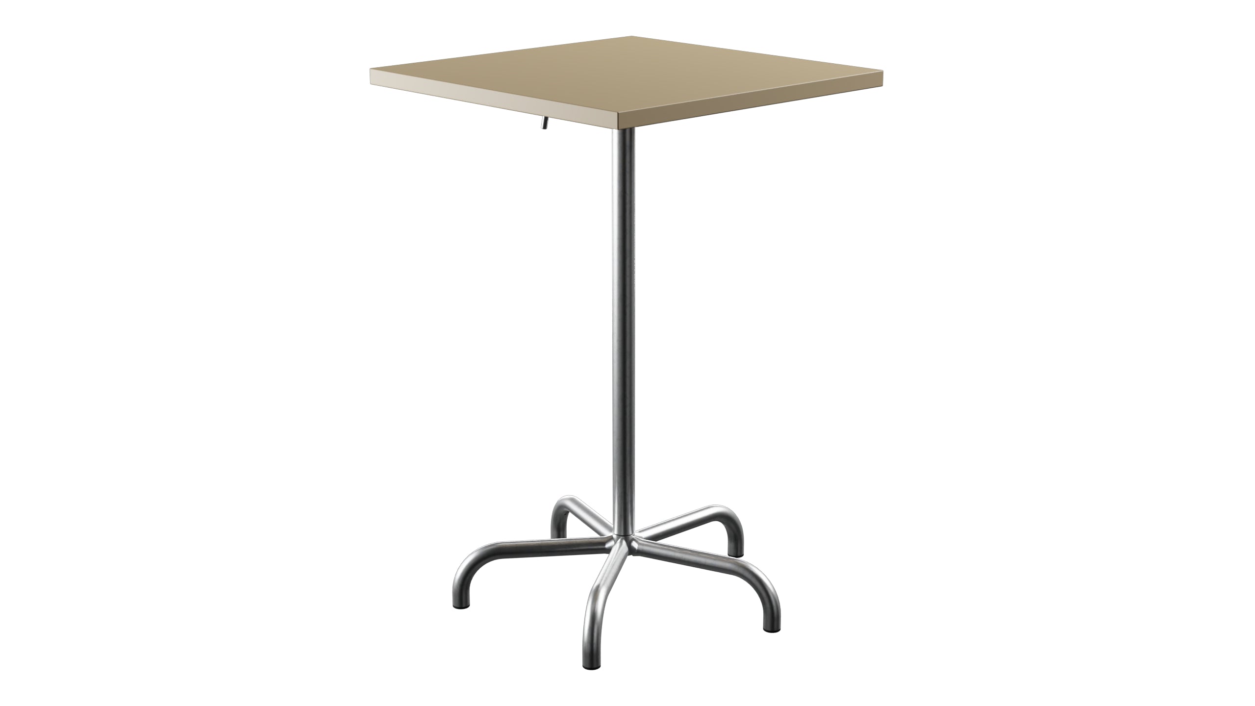 Säntis Metall-Stehtisch Outdoor 70x70 / 110 klappbar in Pastellbraun präsentiert im Onlineshop von KAQTU Design AG. Hochtisch Outdoor ist von Schaffner
