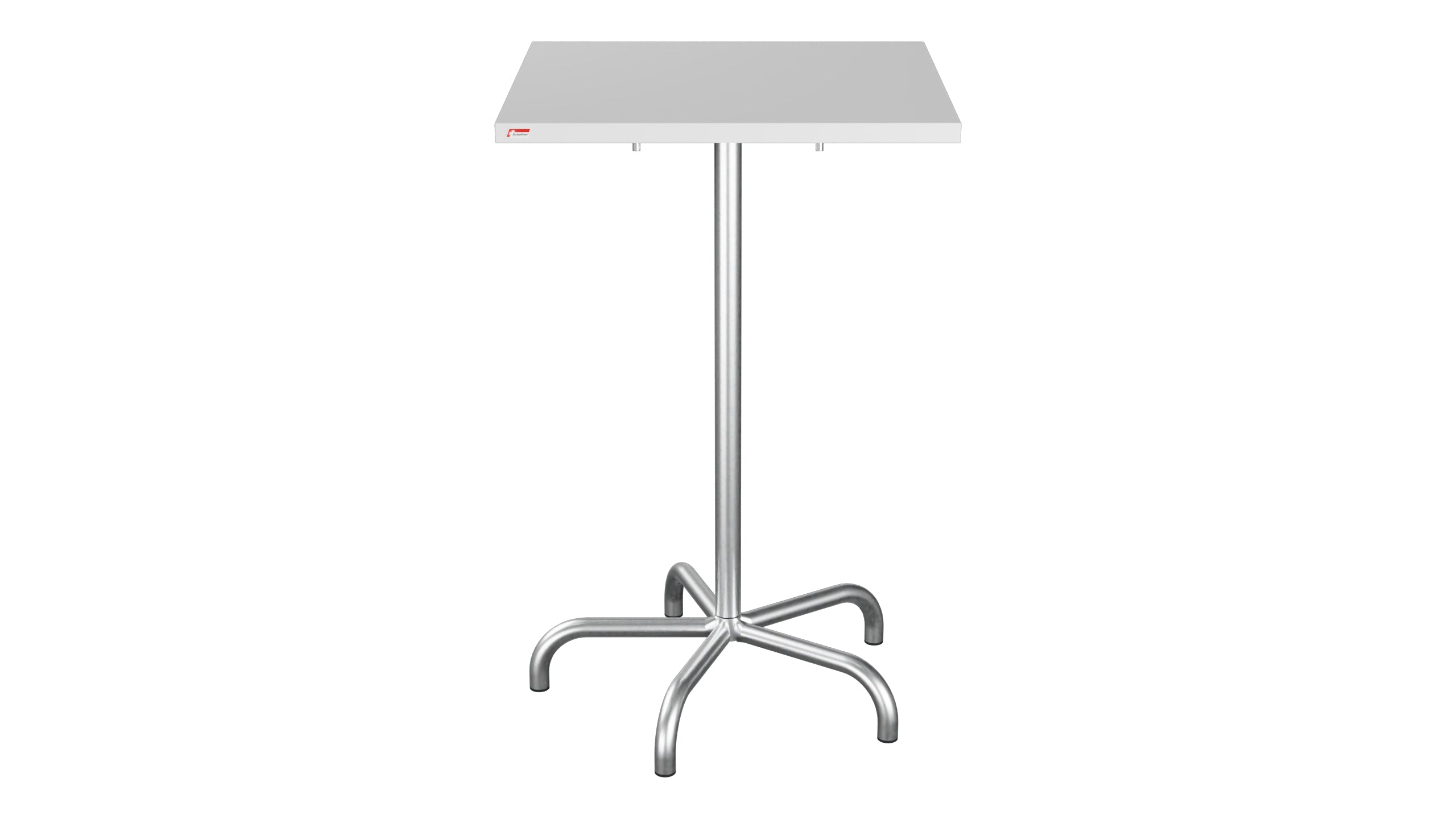 Säntis Metall-Stehtisch Outdoor 70x70 / 110 klappbar in Weiss präsentiert im Onlineshop von KAQTU Design AG. Hochtisch Outdoor ist von Schaffner