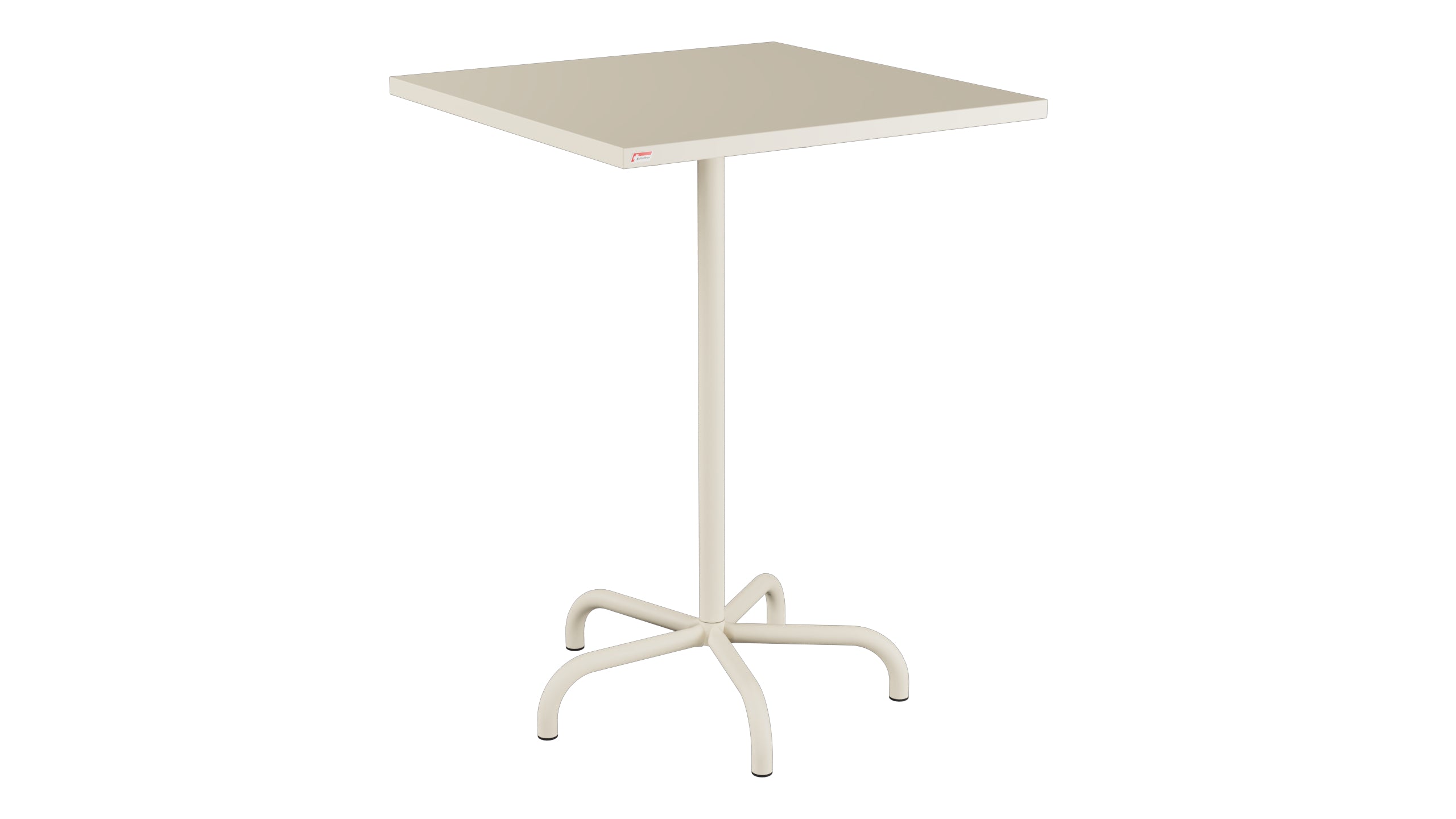 Table de bar en métal Säntis extérieur 80x80/110 pliable