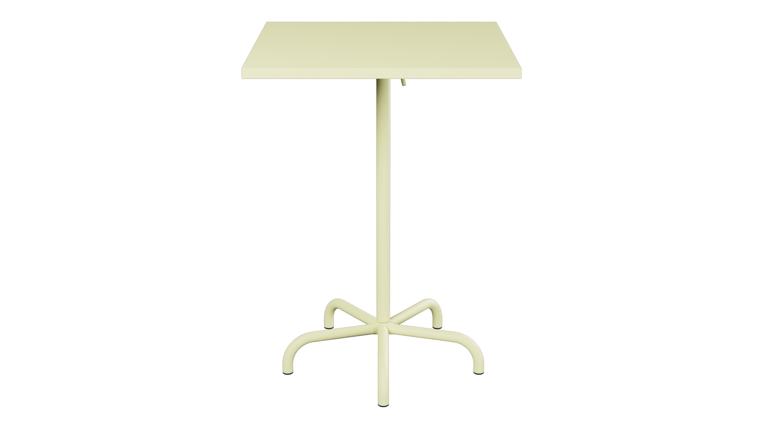Säntis Metall-Stehtisch Outdoor 80x80 /110 klappbar in Buchsbaumgelb präsentiert im Onlineshop von KAQTU Design AG. Hochtisch Outdoor ist von Schaffner