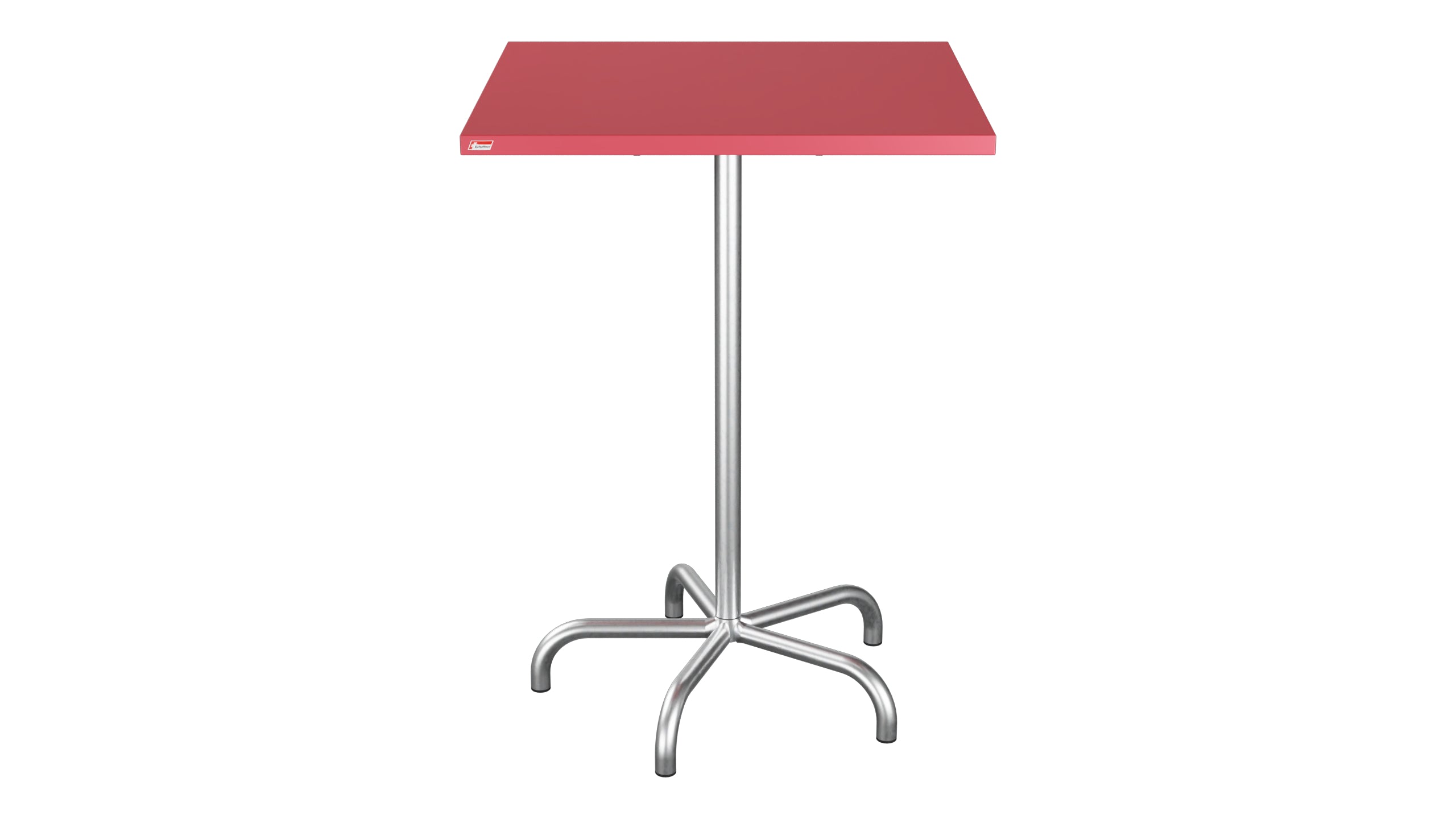 Säntis Metall-Stehtisch Outdoor 80x80 /110 klappbar in Ahornrot präsentiert im Onlineshop von KAQTU Design AG. Hochtisch Outdoor ist von Schaffner