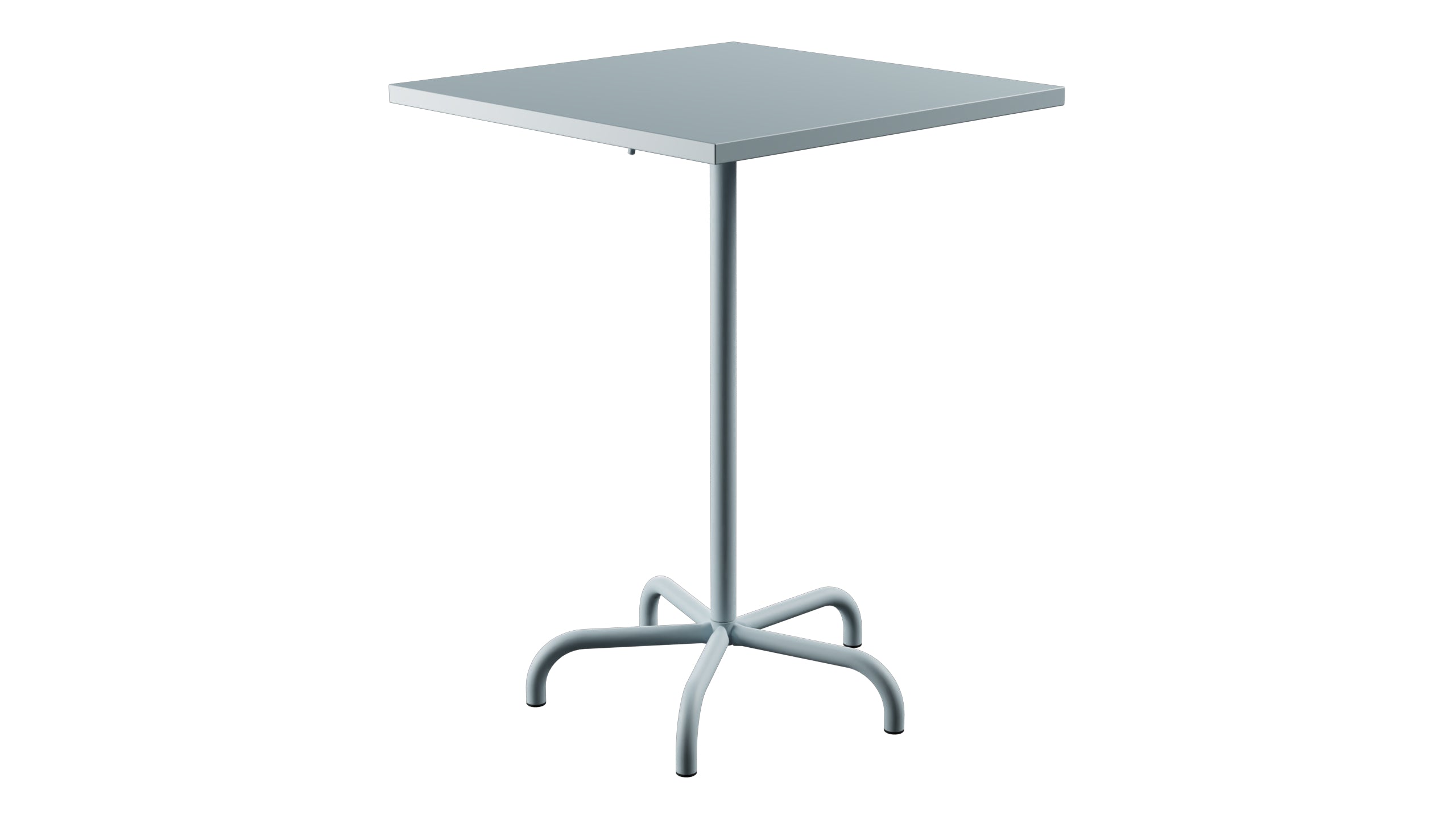 Säntis Metall-Stehtisch Outdoor 80x80 /110 klappbar in Pastellblau präsentiert im Onlineshop von KAQTU Design AG. Hochtisch Outdoor ist von Schaffner
