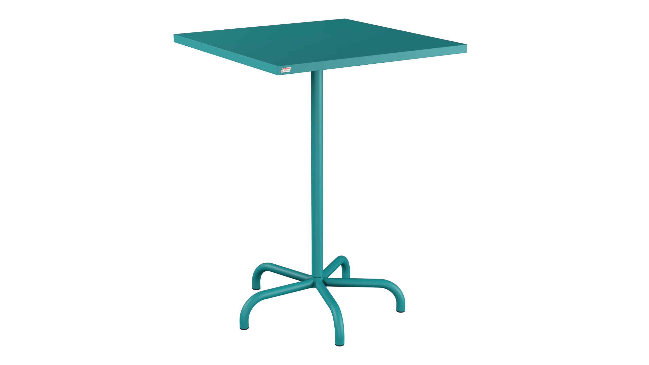 Säntis Metall-Stehtisch Outdoor 80x80 /110 klappbar in Kaliblau präsentiert im Onlineshop von KAQTU Design AG. Hochtisch Outdoor ist von Schaffner