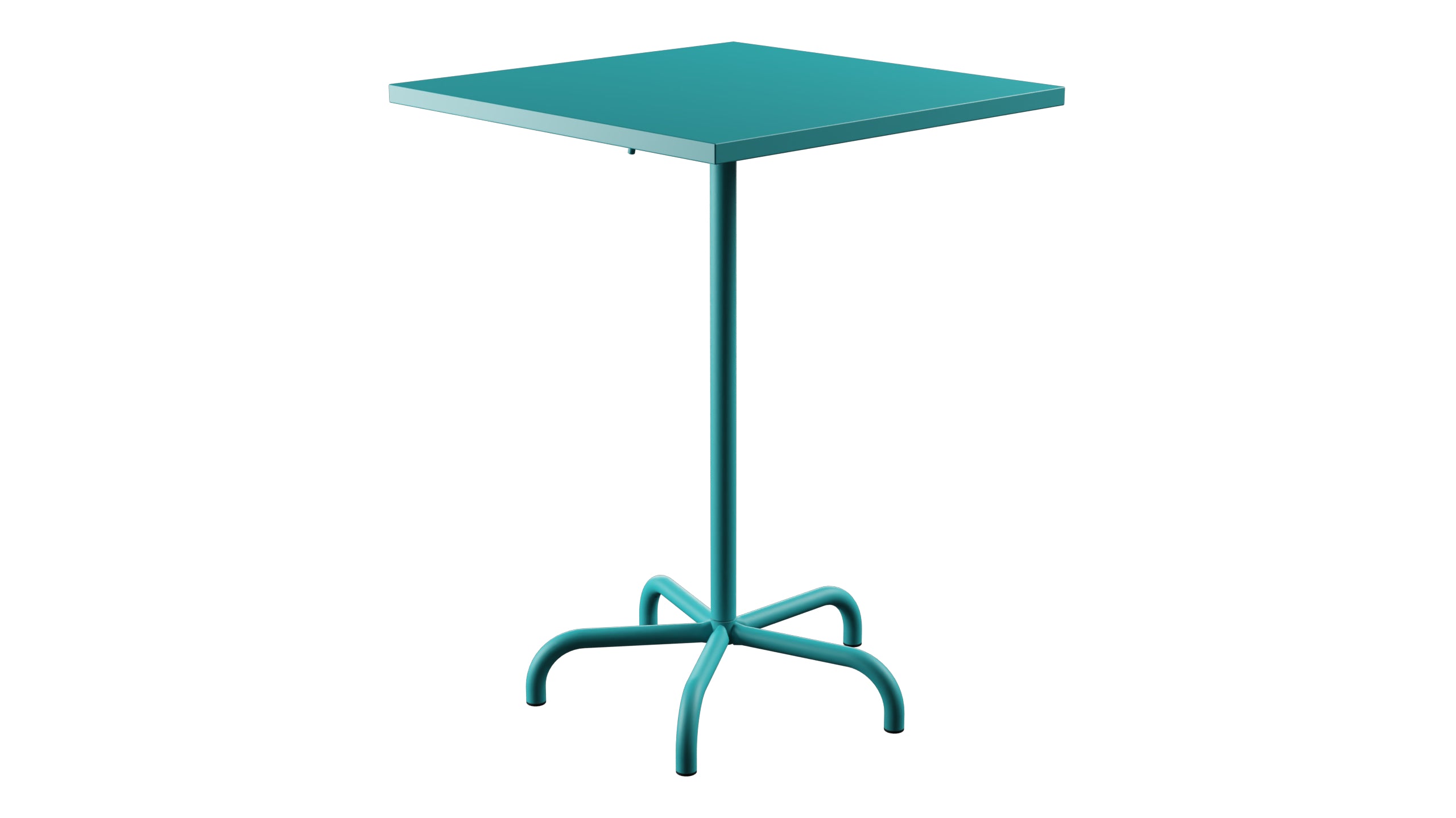 Säntis Metall-Stehtisch Outdoor 80x80 /110 klappbar in Türkis präsentiert im Onlineshop von KAQTU Design AG. Hochtisch Outdoor ist von Schaffner
