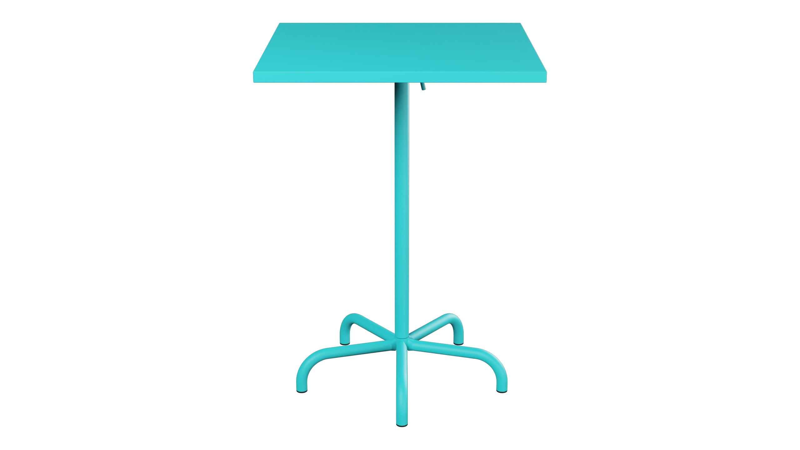 Säntis Metall-Stehtisch Outdoor 80x80 /110 klappbar in Türkis präsentiert im Onlineshop von KAQTU Design AG. Hochtisch Outdoor ist von Schaffner