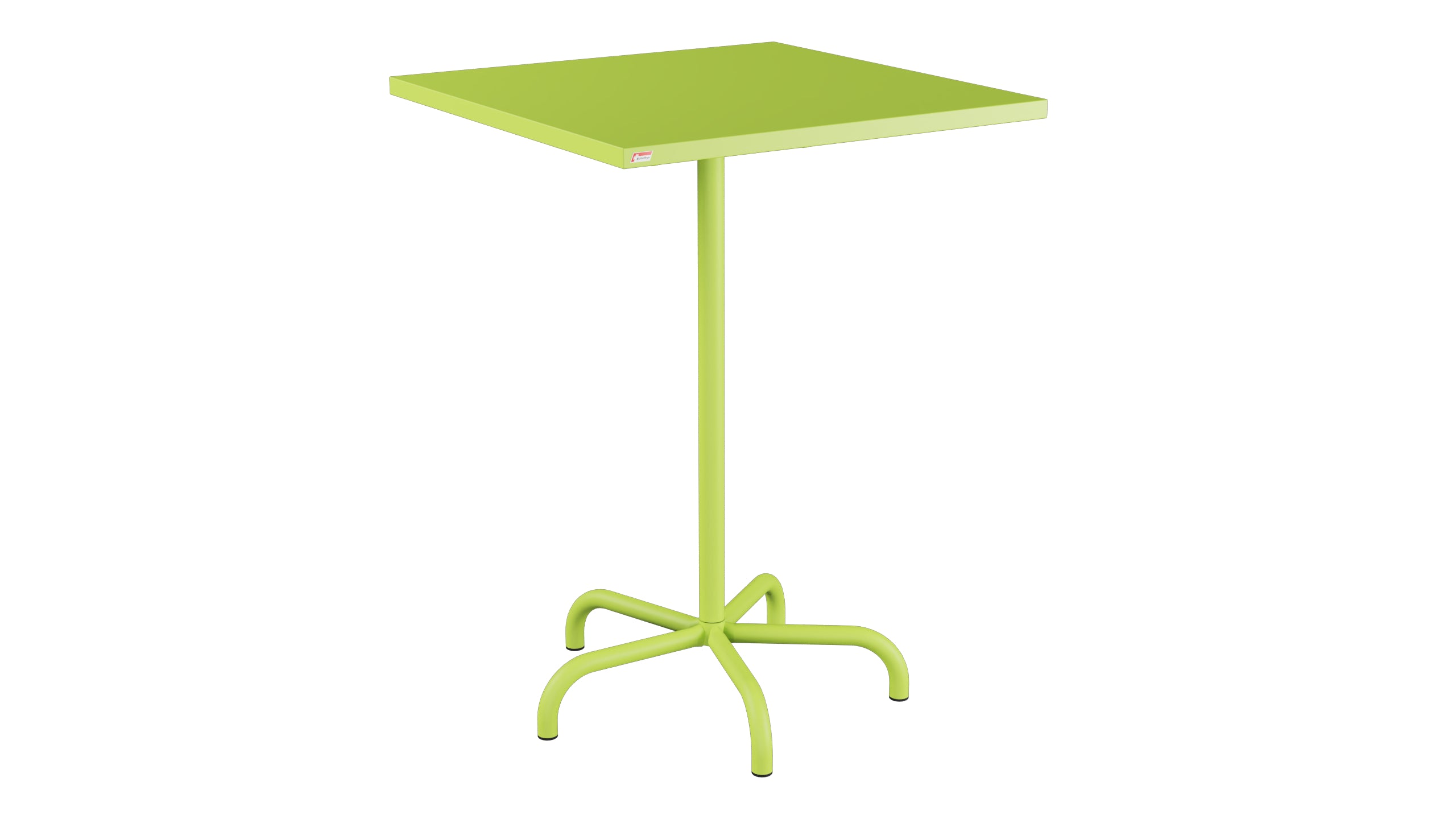 Table de bar en métal Säntis extérieur 80x80/110 pliable