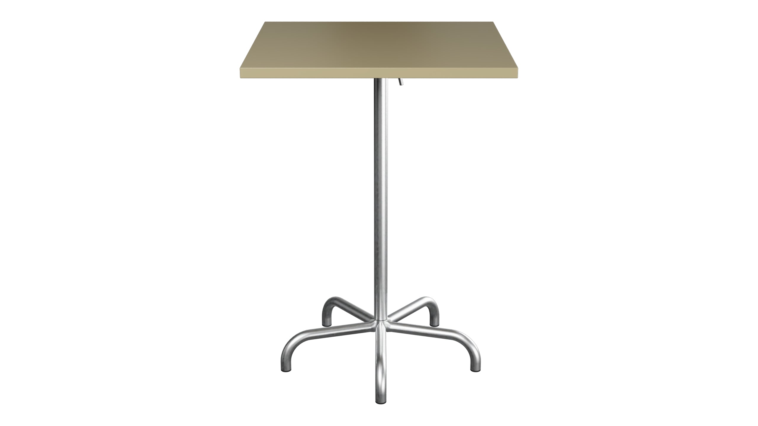 Säntis Metall-Stehtisch Outdoor 80x80 /110 klappbar in Champagner präsentiert im Onlineshop von KAQTU Design AG. Hochtisch Outdoor ist von Schaffner