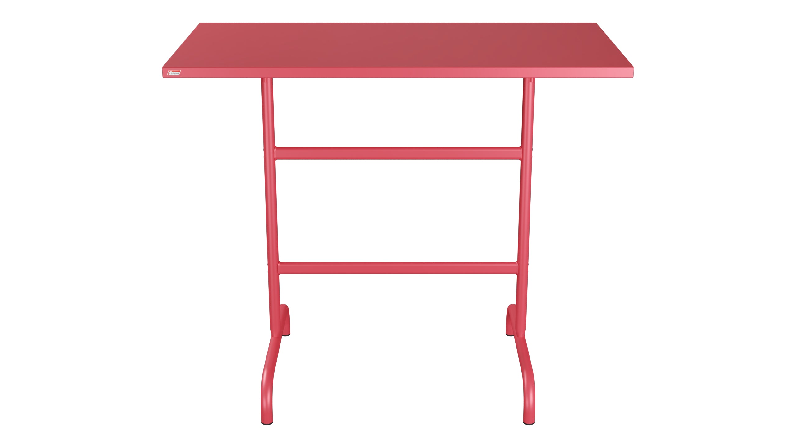 Säntis Metall-Stehtisch Outdoor 130x70 /110 klappbar in Ahornrot präsentiert im Onlineshop von KAQTU Design AG. Hochtisch Outdoor ist von Schaffner