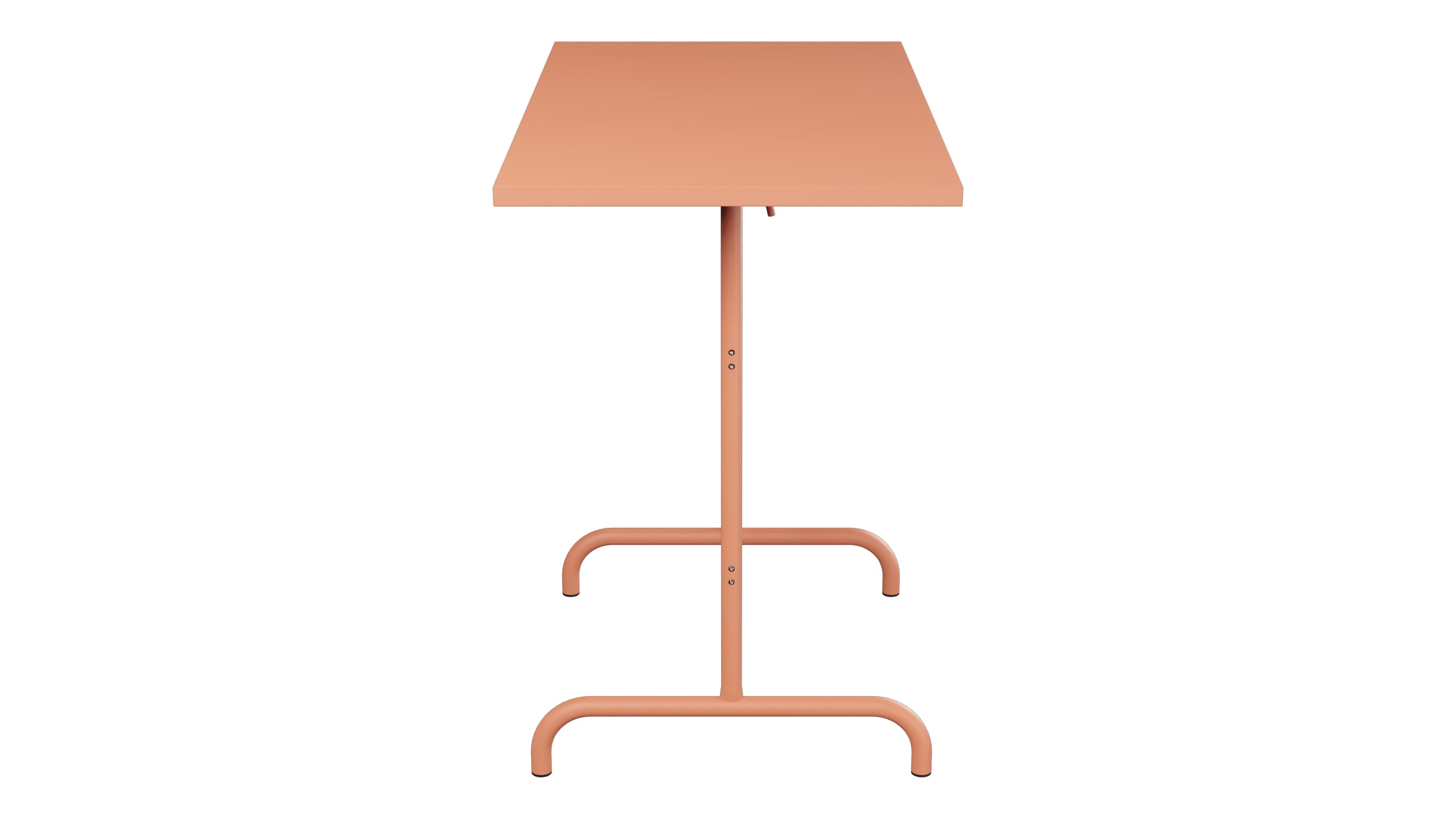 Säntis Metall-Stehtisch Outdoor 130x70 /110 klappbar in Pastellterracotta präsentiert im Onlineshop von KAQTU Design AG. Hochtisch Outdoor ist von Schaffner