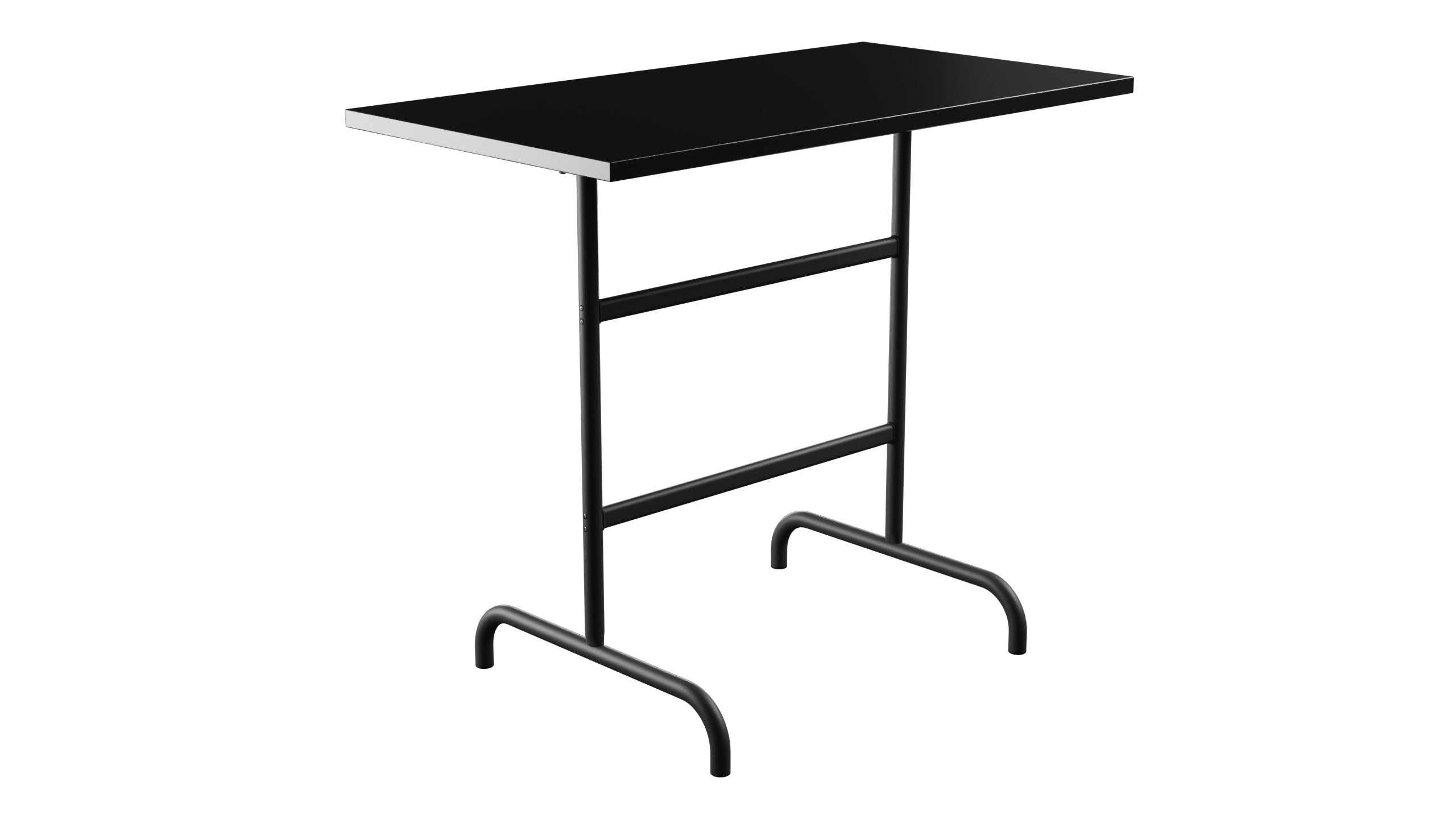 Säntis Metall-Stehtisch Outdoor 130x70 /110 klappbar in Schwarz präsentiert im Onlineshop von KAQTU Design AG. Hochtisch Outdoor ist von Schaffner