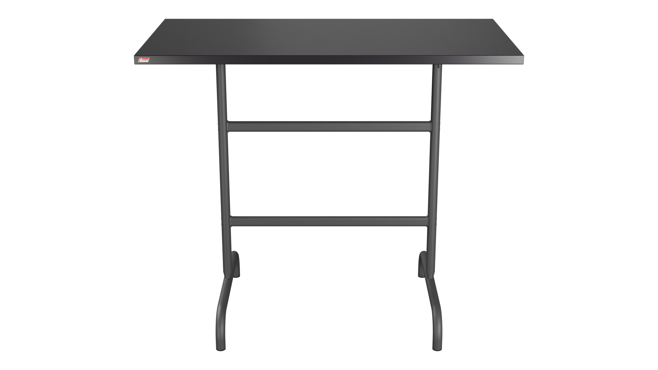 Säntis Metall-Stehtisch Outdoor 130x70 /110 klappbar in Schwarz präsentiert im Onlineshop von KAQTU Design AG. Hochtisch Outdoor ist von Schaffner