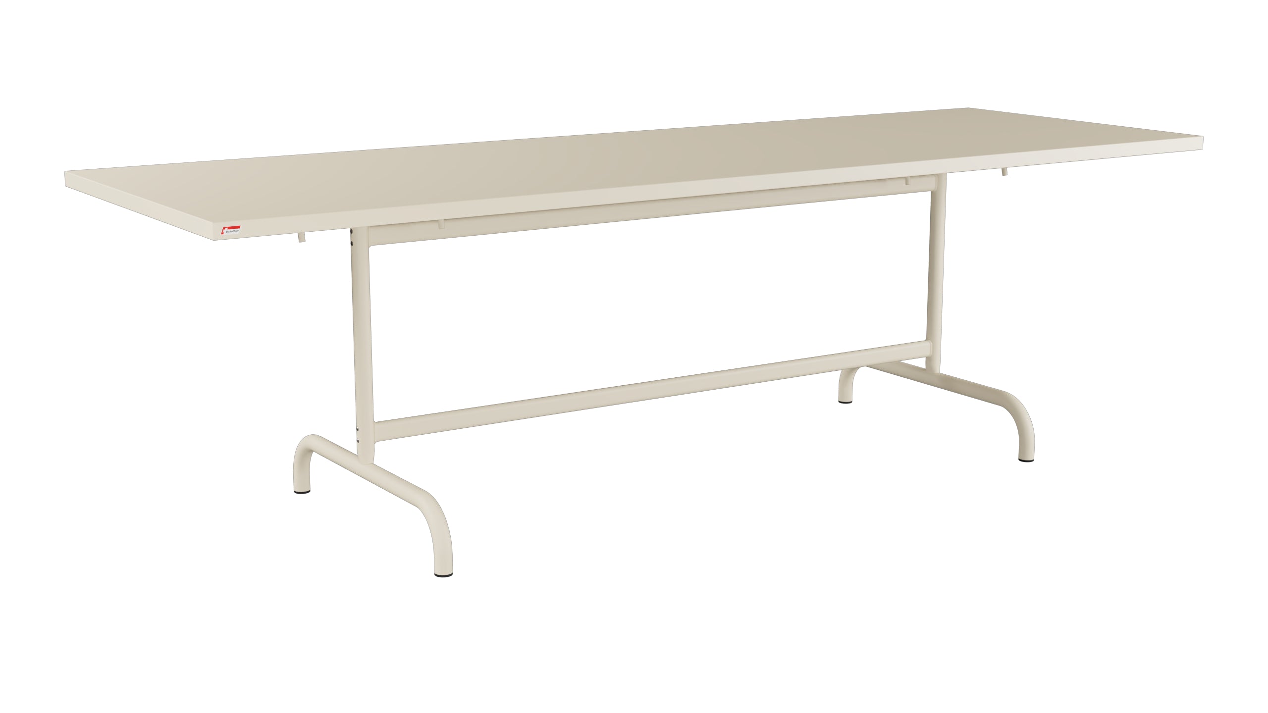 Säntis Metall-Gartentisch 240x80 klappbar in Pastellsand präsentiert im Onlineshop von KAQTU Design AG. Gartentisch ist von Schaffner