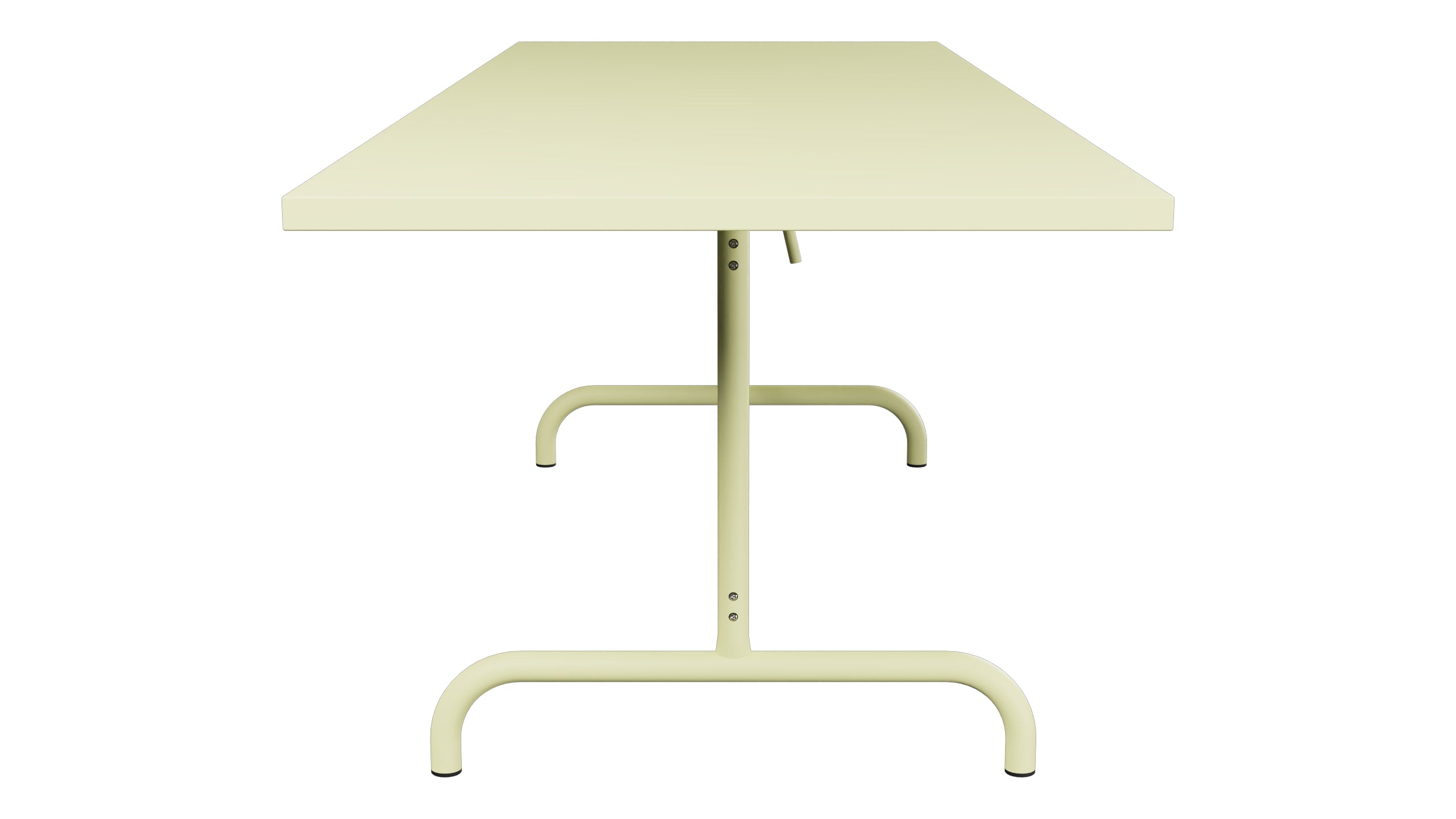 Säntis Metall-Gartentisch 240x80 klappbar in Buchsbaumgelb präsentiert im Onlineshop von KAQTU Design AG. Gartentisch ist von Schaffner