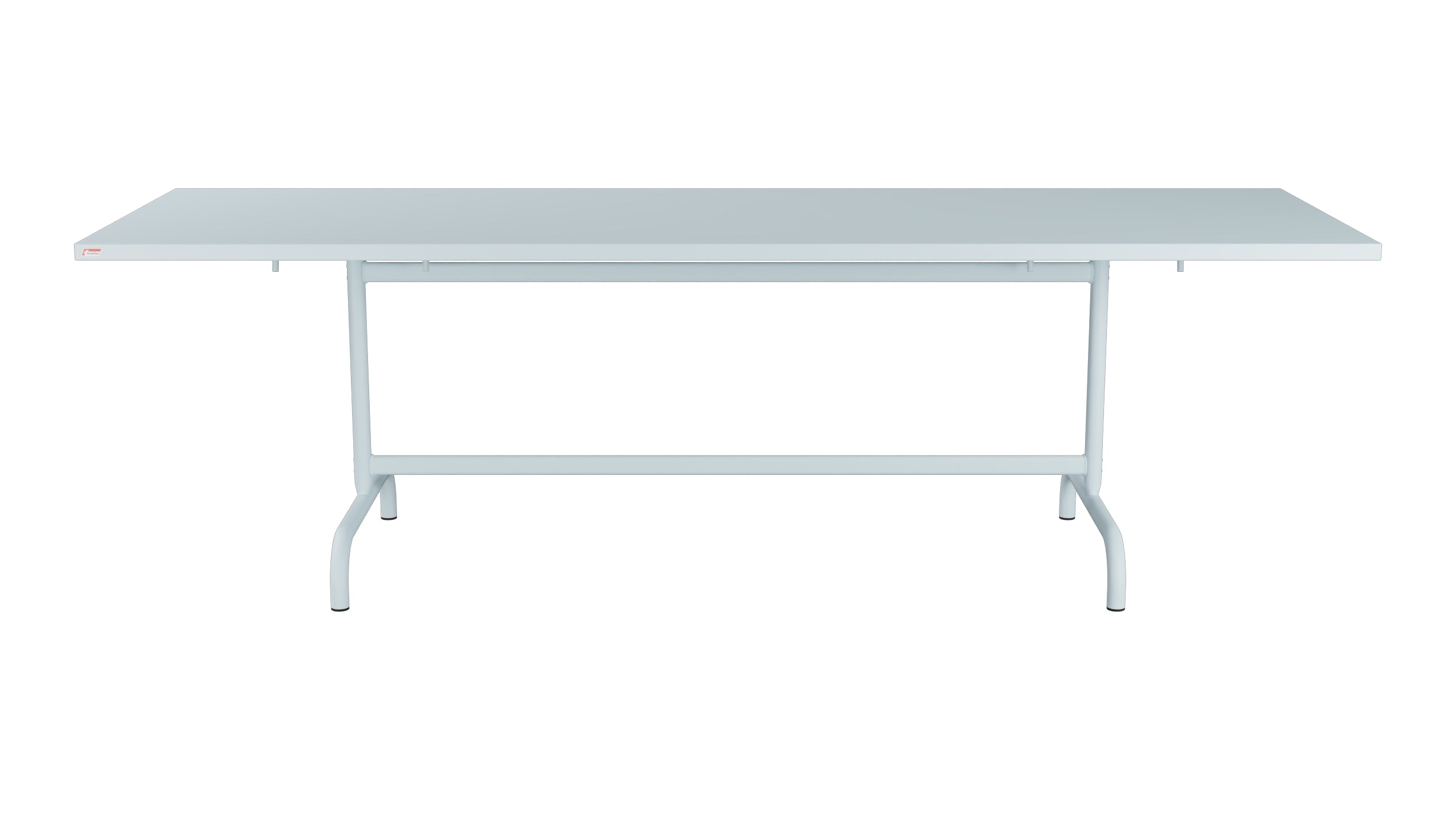 Säntis Metall-Gartentisch 240x80 klappbar in Pastellblau präsentiert im Onlineshop von KAQTU Design AG. Gartentisch ist von Schaffner