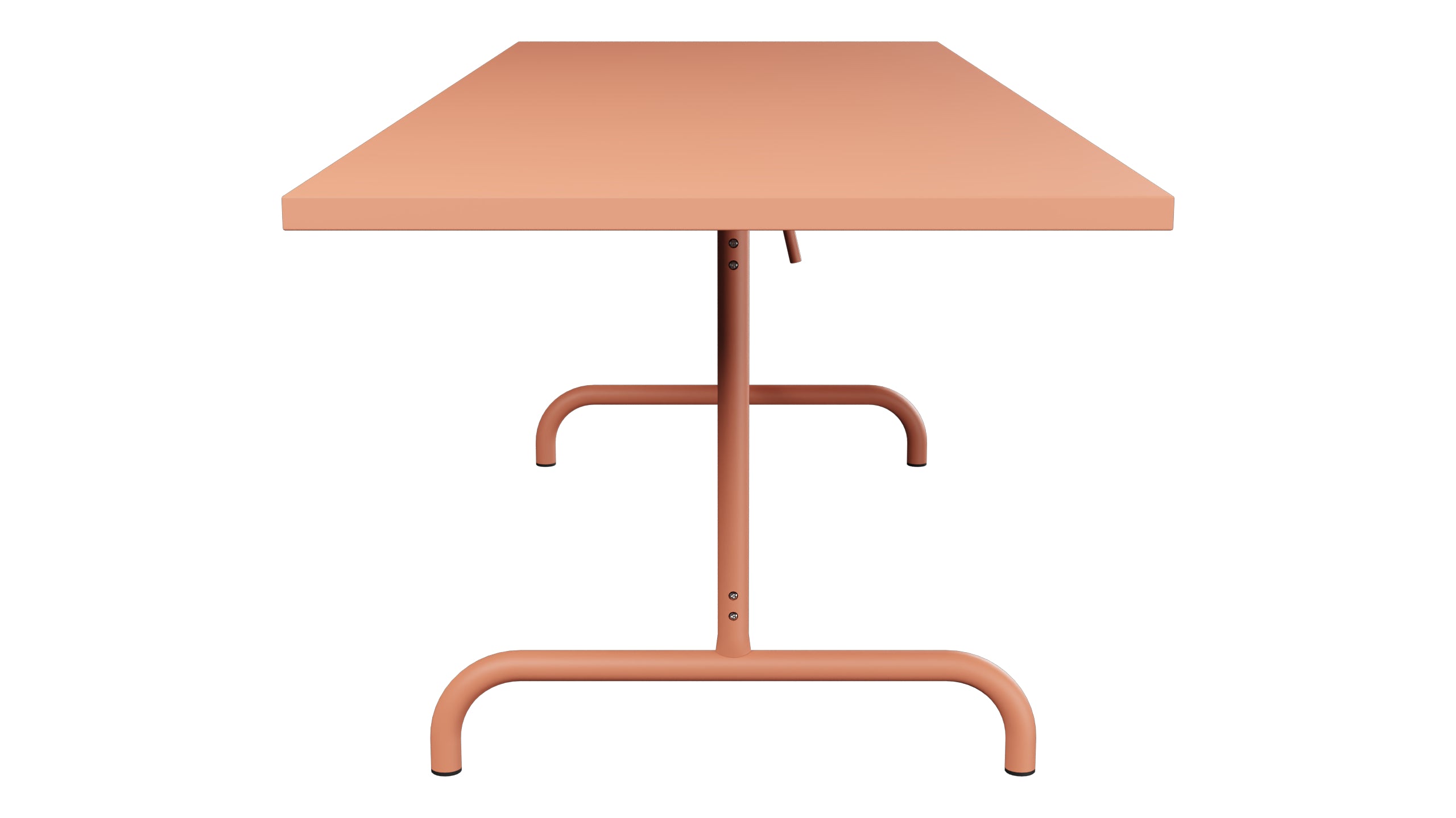 Säntis Metall-Gartentisch 240x80 klappbar in Pastellterracotta präsentiert im Onlineshop von KAQTU Design AG. Gartentisch ist von Schaffner
