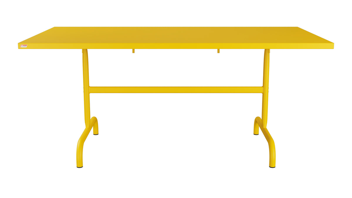 Säntis Metall-Gartentisch 165x90 klappbar in Gelb präsentiert im Onlineshop von KAQTU Design AG. Gartentisch ist von Schaffner