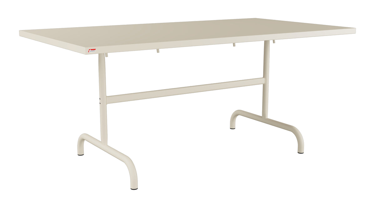 Säntis Metall-Gartentisch 165x90 klappbar in Pastellsand präsentiert im Onlineshop von KAQTU Design AG. Gartentisch ist von Schaffner