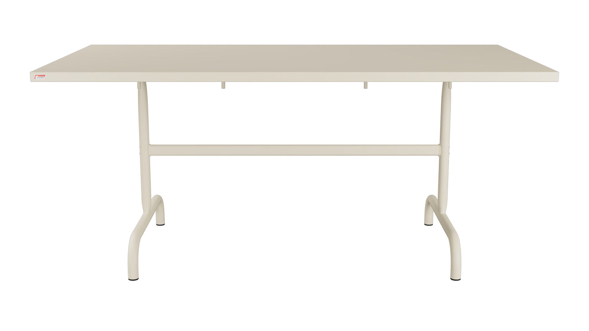 Säntis Metall-Gartentisch 165x90 klappbar in Pastellsand präsentiert im Onlineshop von KAQTU Design AG. Gartentisch ist von Schaffner