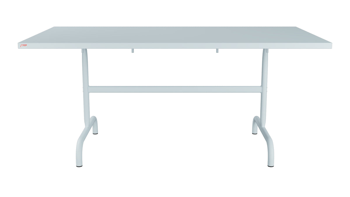 Säntis Metall-Gartentisch 165x90 klappbar in Pastellblau präsentiert im Onlineshop von KAQTU Design AG. Gartentisch ist von Schaffner