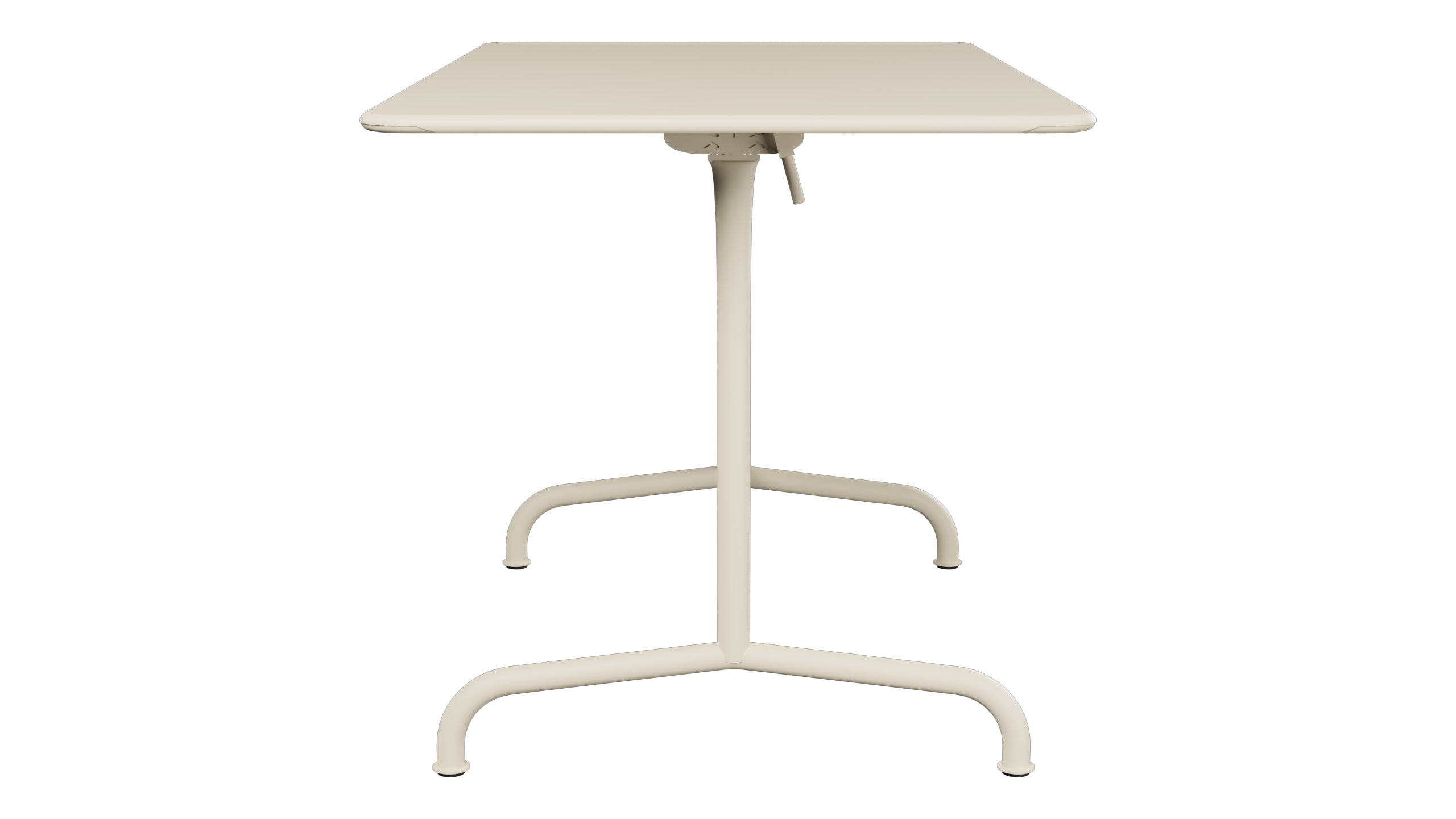 Rigi Metall-Gartentisch 120x70 klappbar in Pastellsand präsentiert im Onlineshop von KAQTU Design AG. Gartentisch ist von Schaffner