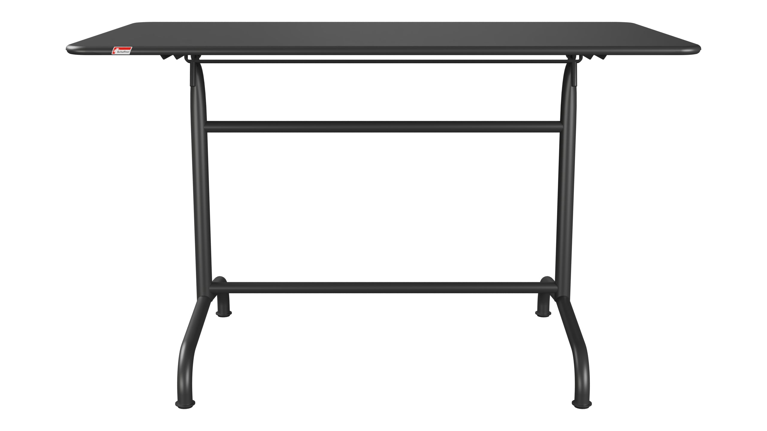 Rigi Metall-Gartentisch 120x70 klappbar in Anthrazit präsentiert im Onlineshop von KAQTU Design AG. Gartentisch ist von Schaffner