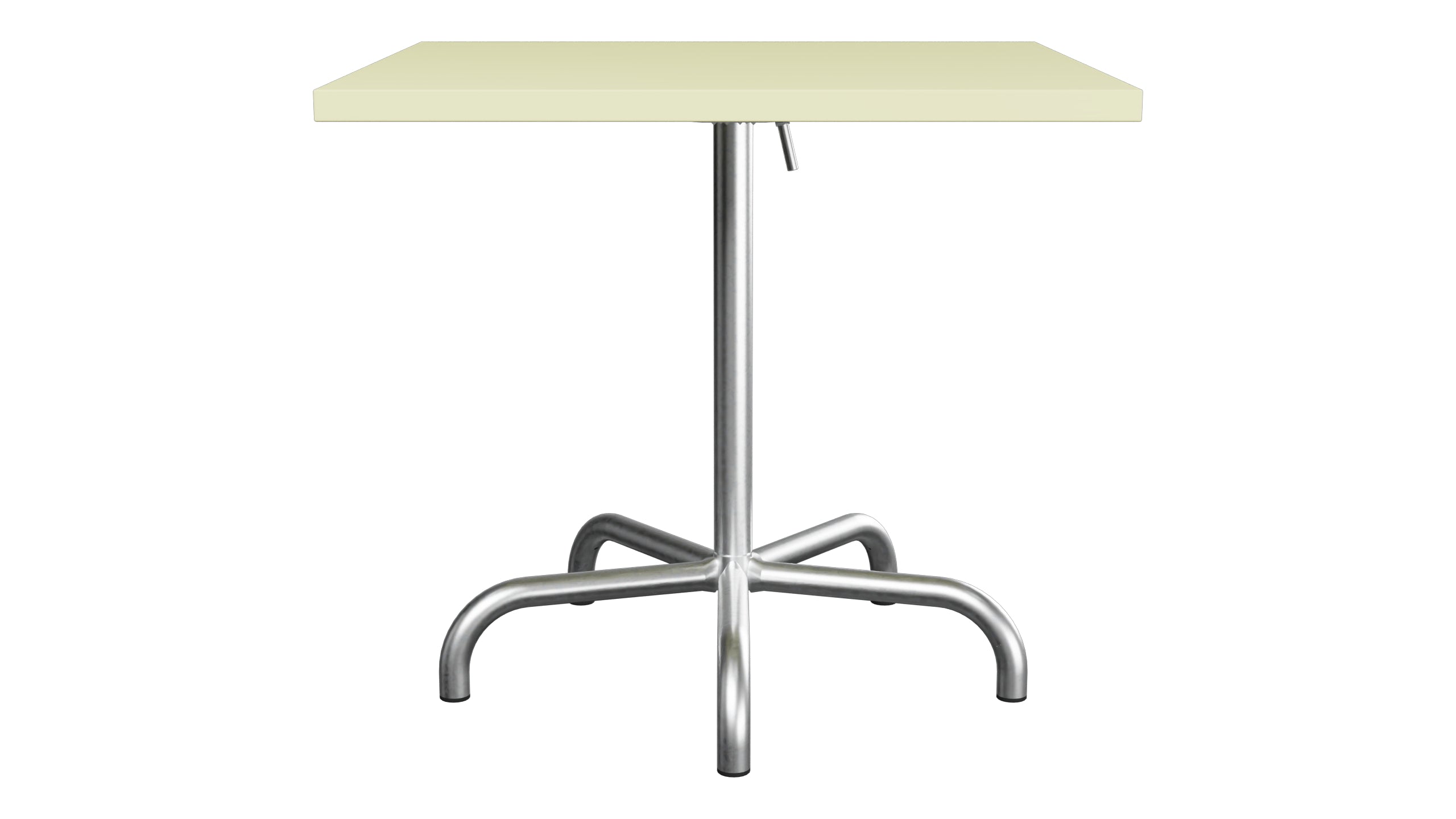 Säntis Metall-Gartentisch 80x80 klappbar in Buchsbaumgelb präsentiert im Onlineshop von KAQTU Design AG. Gartentisch ist von Schaffner