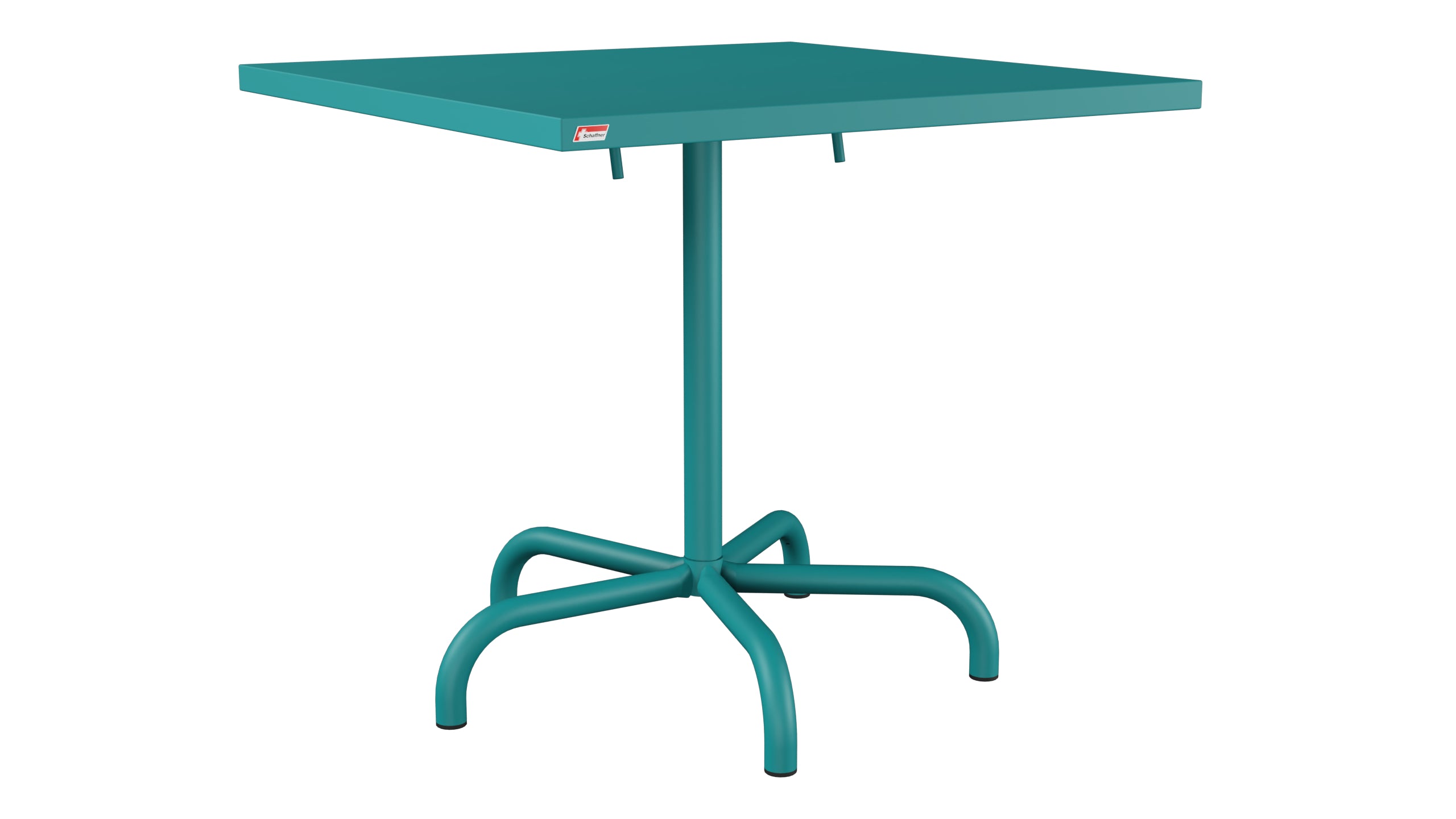 Säntis Metall-Gartentisch 80x80 klappbar in Kaliblau präsentiert im Onlineshop von KAQTU Design AG. Gartentisch ist von Schaffner