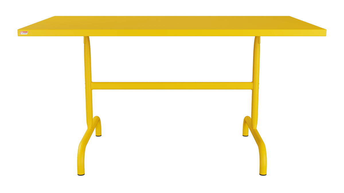 Säntis Metall-Gartentisch 140x80 klappbar in Gelb präsentiert im Onlineshop von KAQTU Design AG. Gartentisch ist von Schaffner