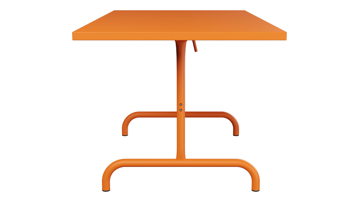 Säntis Metall-Gartentisch 140x80 klappbar in Orange präsentiert im Onlineshop von KAQTU Design AG. Gartentisch ist von Schaffner