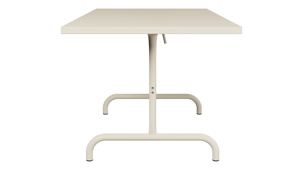 Säntis Metall-Gartentisch 140x80 klappbar in Pastellsand präsentiert im Onlineshop von KAQTU Design AG. Gartentisch ist von Schaffner