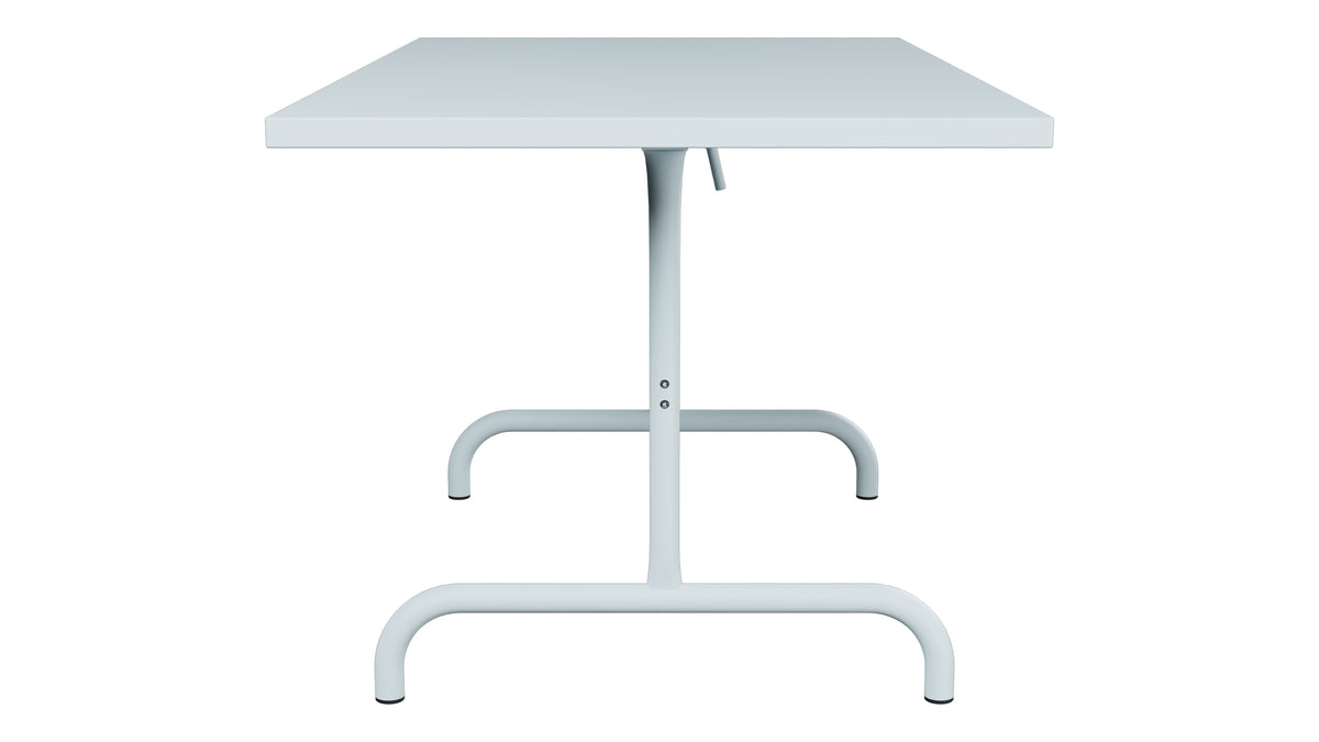 Säntis Metall-Gartentisch 140x80 klappbar in Pastellblau präsentiert im Onlineshop von KAQTU Design AG. Gartentisch ist von Schaffner