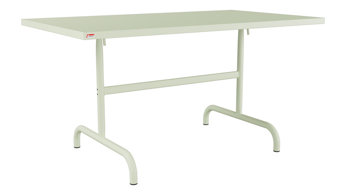 Säntis Metall-Gartentisch 140x80 klappbar in Pastellgrün präsentiert im Onlineshop von KAQTU Design AG. Gartentisch ist von Schaffner