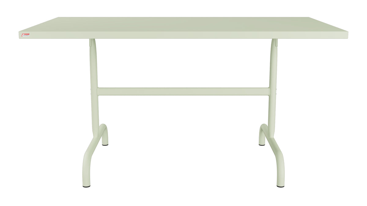 Säntis Metall-Gartentisch 140x80 klappbar in Pastellgrün präsentiert im Onlineshop von KAQTU Design AG. Gartentisch ist von Schaffner