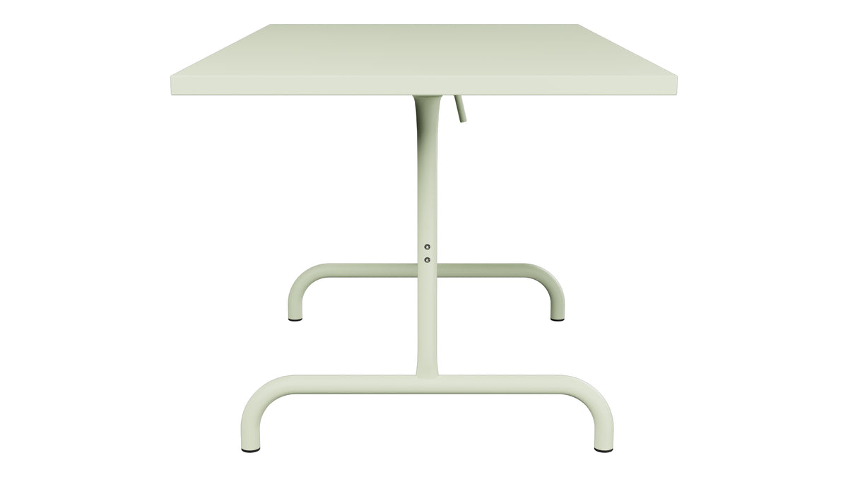 Säntis Metall-Gartentisch 140x80 klappbar in Pastellgrün präsentiert im Onlineshop von KAQTU Design AG. Gartentisch ist von Schaffner