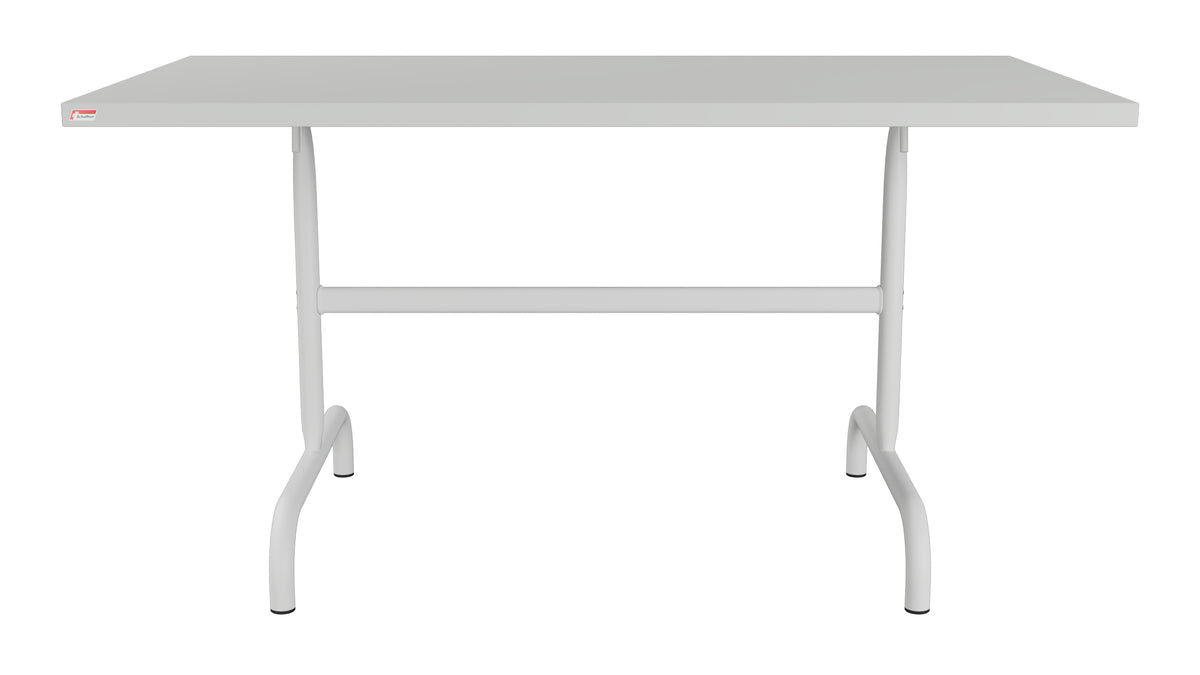 Säntis Metall-Gartentisch 140x80 klappbar in Alusilber präsentiert im Onlineshop von KAQTU Design AG. Gartentisch ist von Schaffner