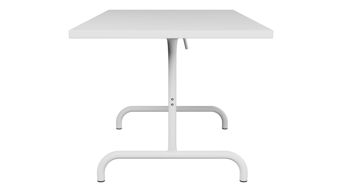 Säntis Metall-Gartentisch 140x80 klappbar in Weiss präsentiert im Onlineshop von KAQTU Design AG. Gartentisch ist von Schaffner