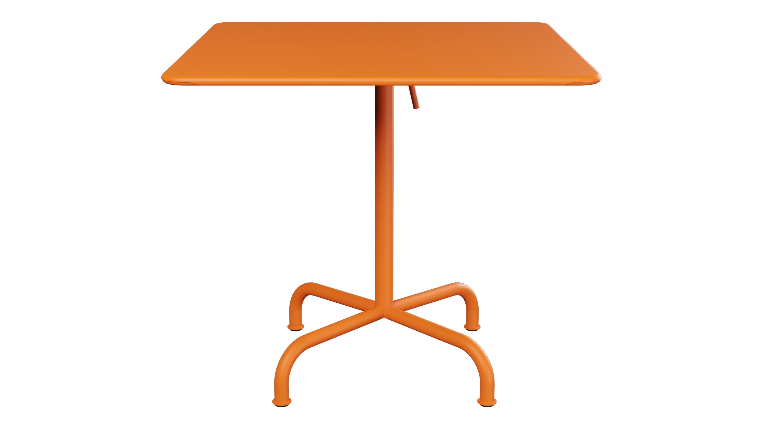Rigi Metall-Gartentisch 80x80 klappbar in Orange präsentiert im Onlineshop von KAQTU Design AG. Gartentisch ist von Schaffner