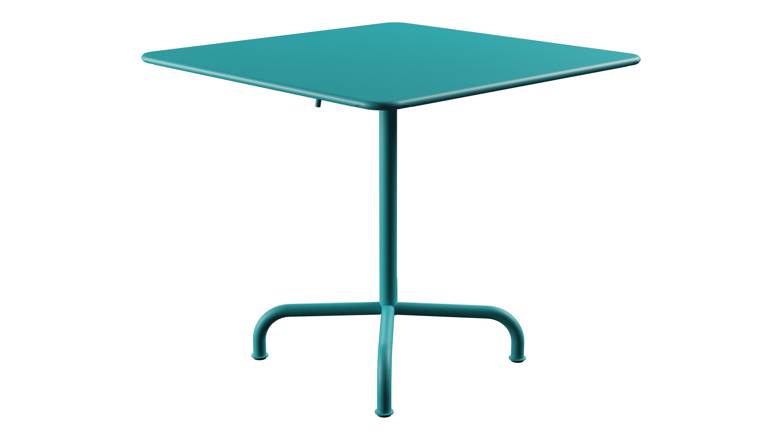 Rigi Metall-Gartentisch 80x80 klappbar in Türkis präsentiert im Onlineshop von KAQTU Design AG. Gartentisch ist von Schaffner